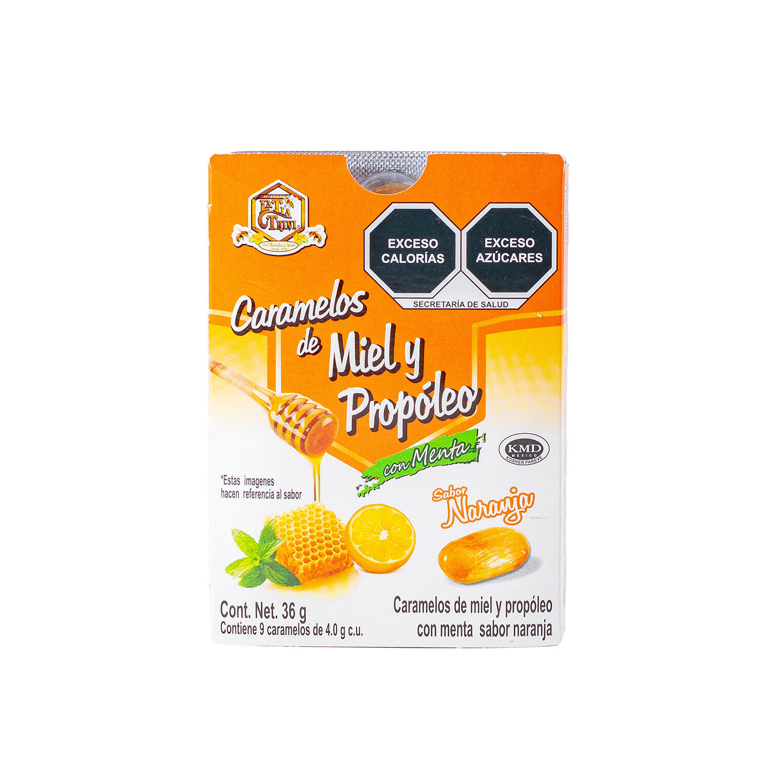 Caramelo Propoleo Miel Naranja Tia Trini 36.0 Gr