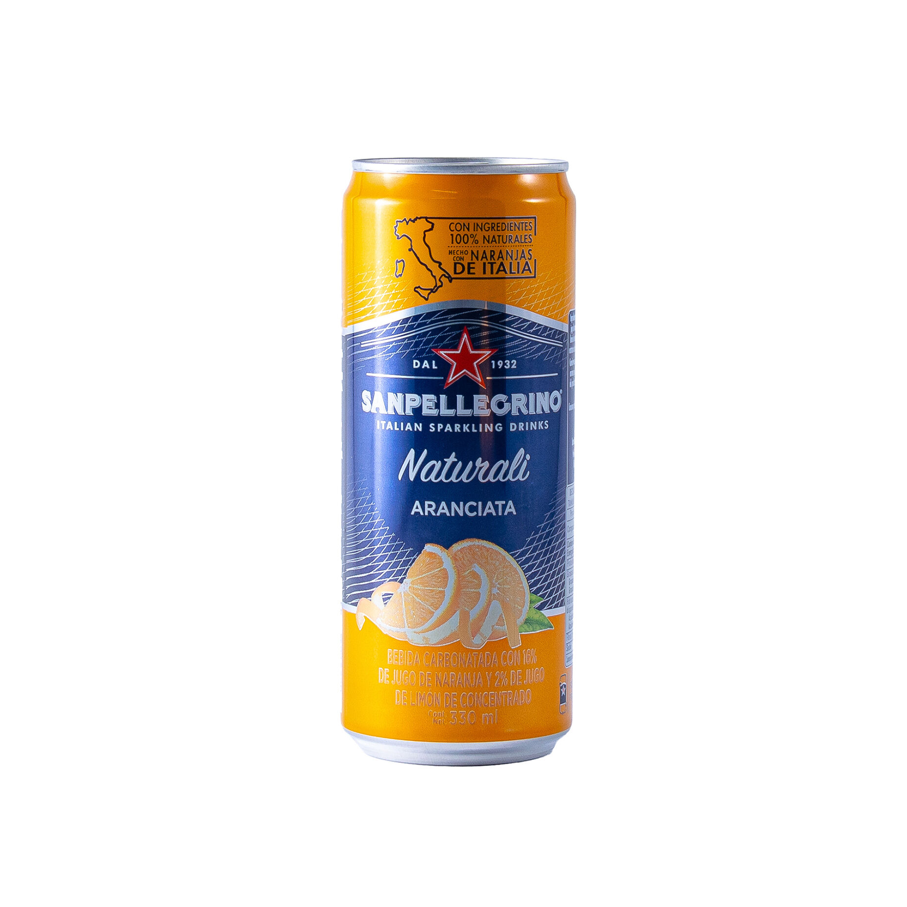 Agua Mineral Naranjada Aranciata Pellegrino 330.0 Ml