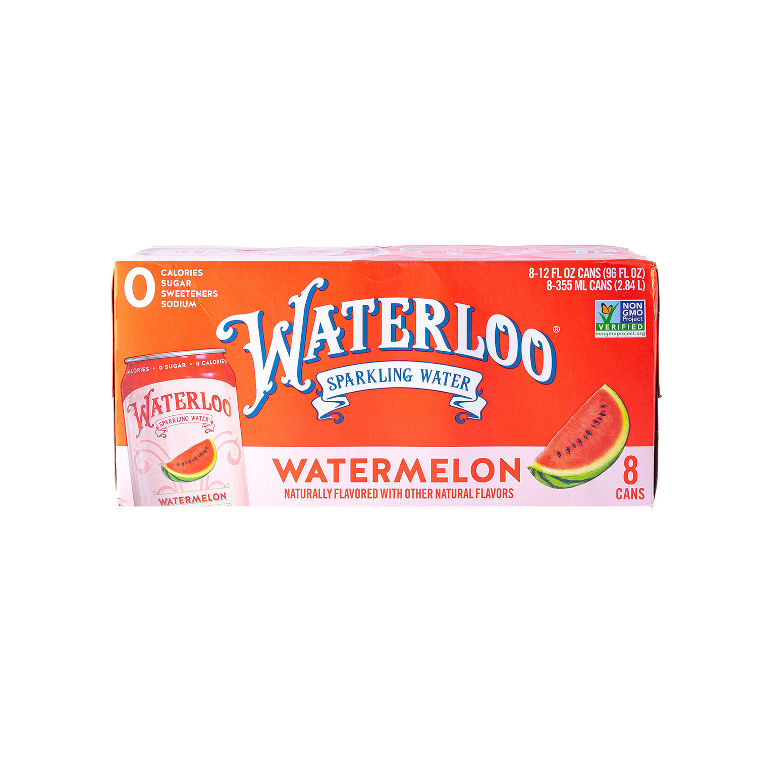 Agua Mineral Sabor Sandia Waterloo 8.0 Pack