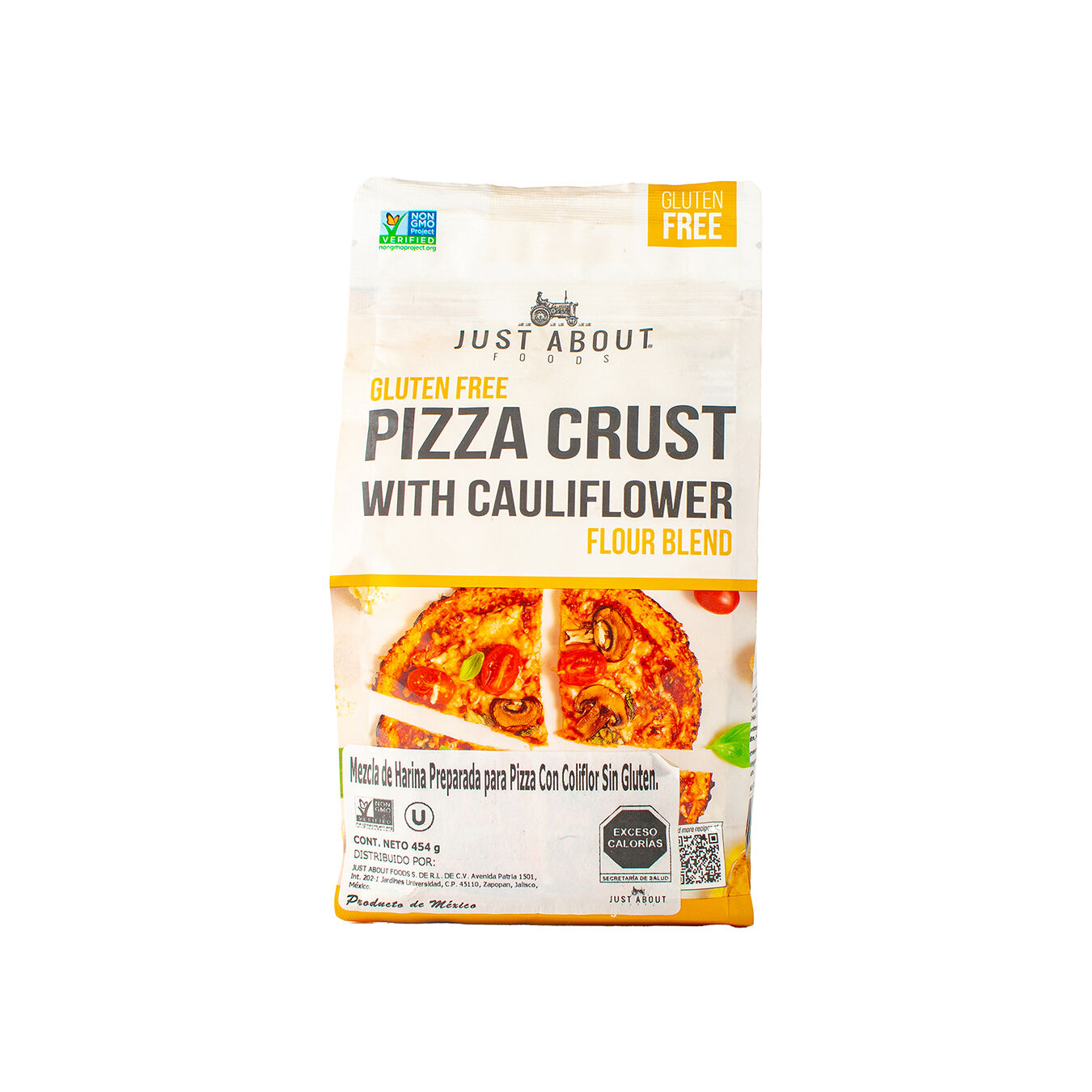 Harina Base De Pizza C/coliflor J About Foods 454.0 Gr