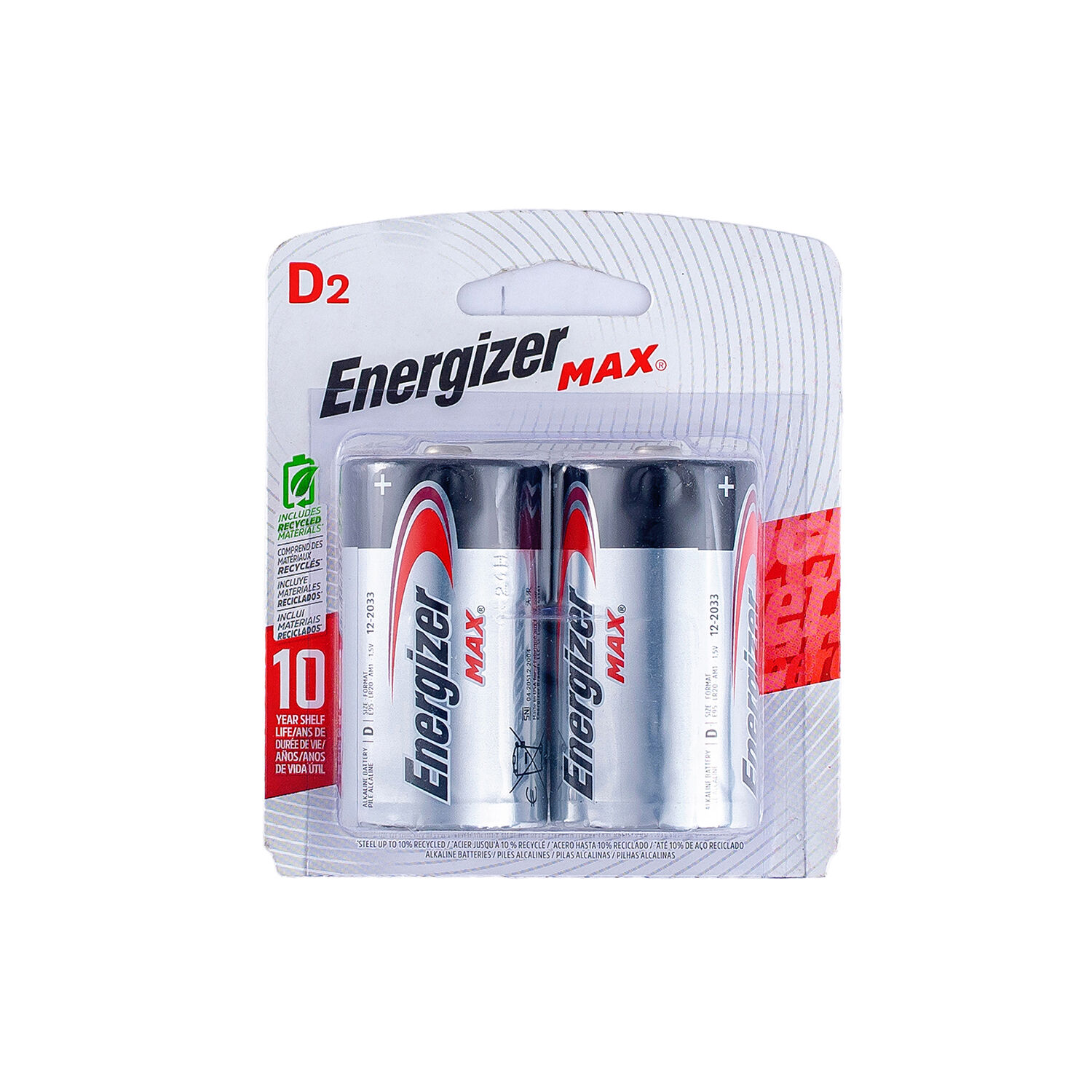 Pila D Energizer 2.0 Pza