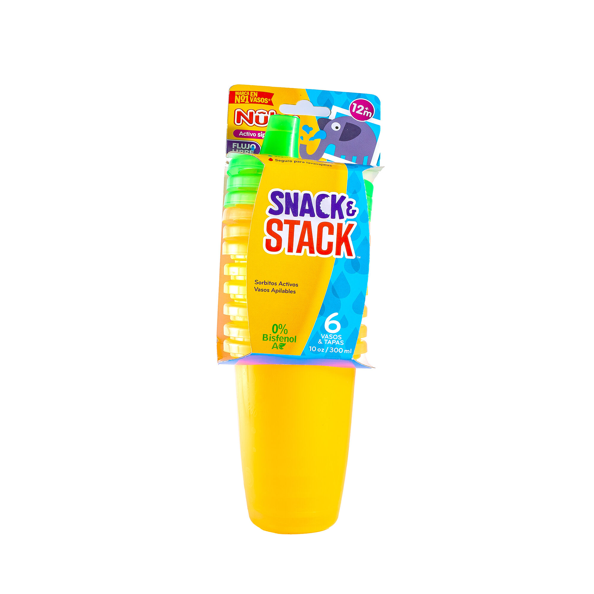 Vasos Wash Or Toss 10oz Nuby 6.0 Pza