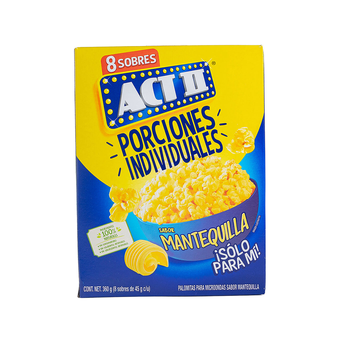 Palomitas Minis Mantequilla Act Ii 8.0 Pack