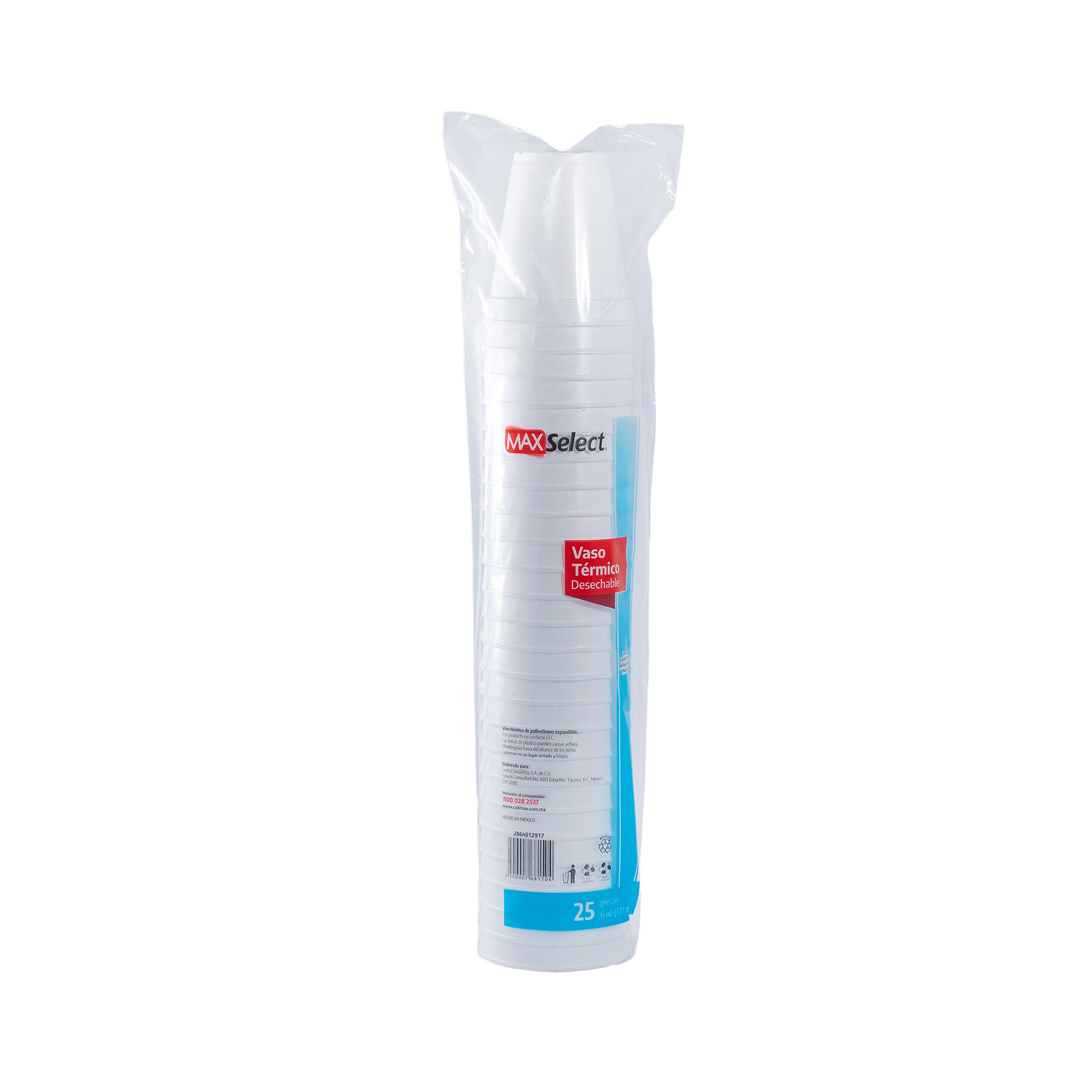 Vaso Foam 6 Oz Max Select 25.0 Pza