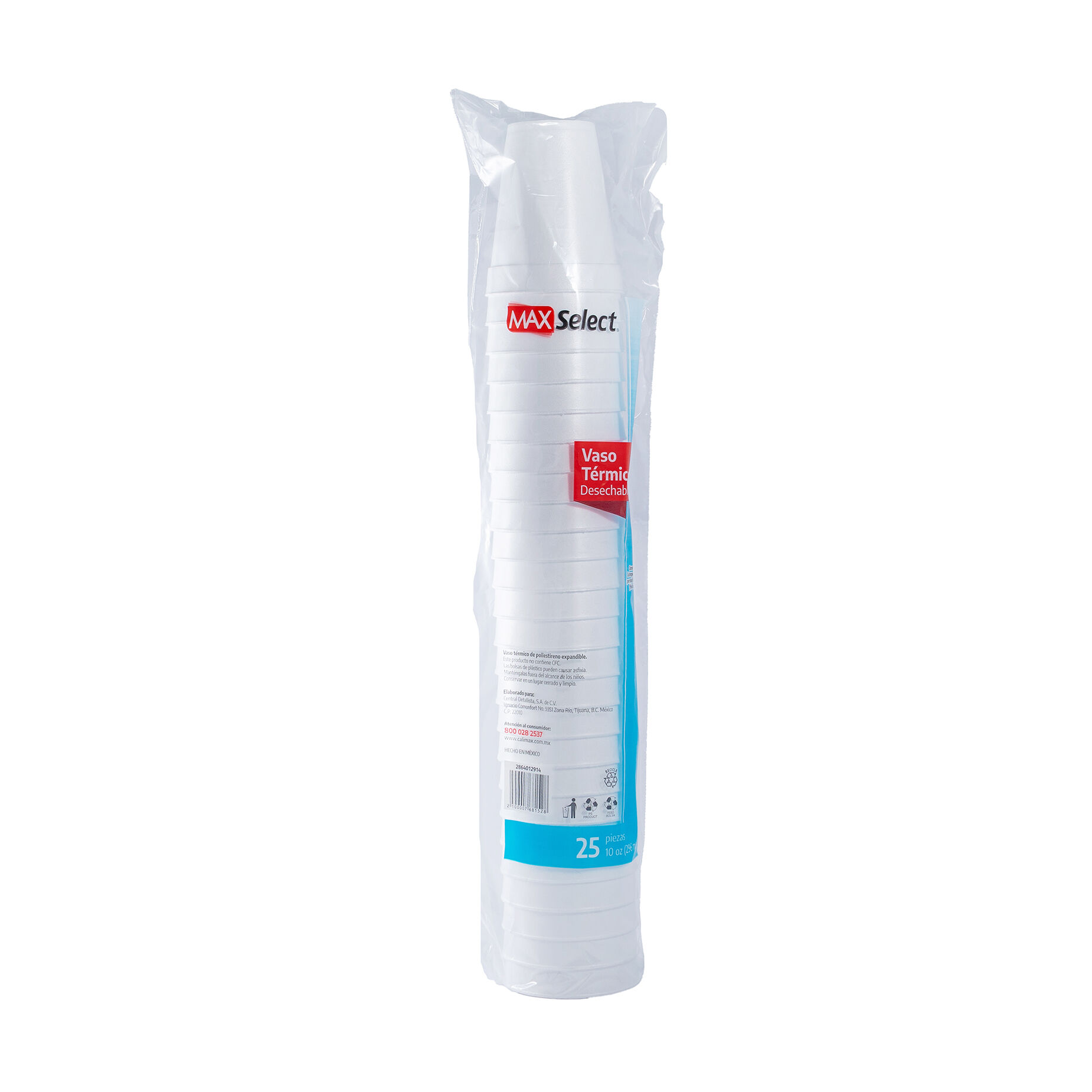 Vaso Foam 10 Oz Max Select 25.0 Pza