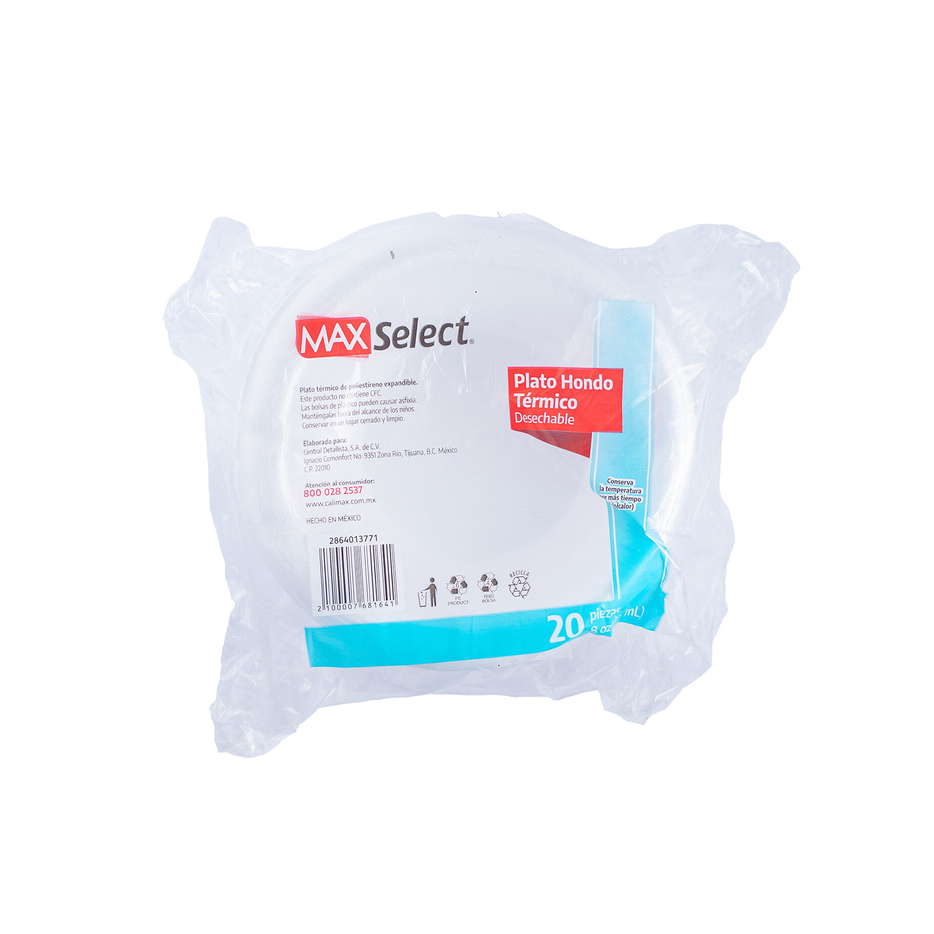 Plato Foam Hondo Chico 8 Oz Max Select 20.0 Pza