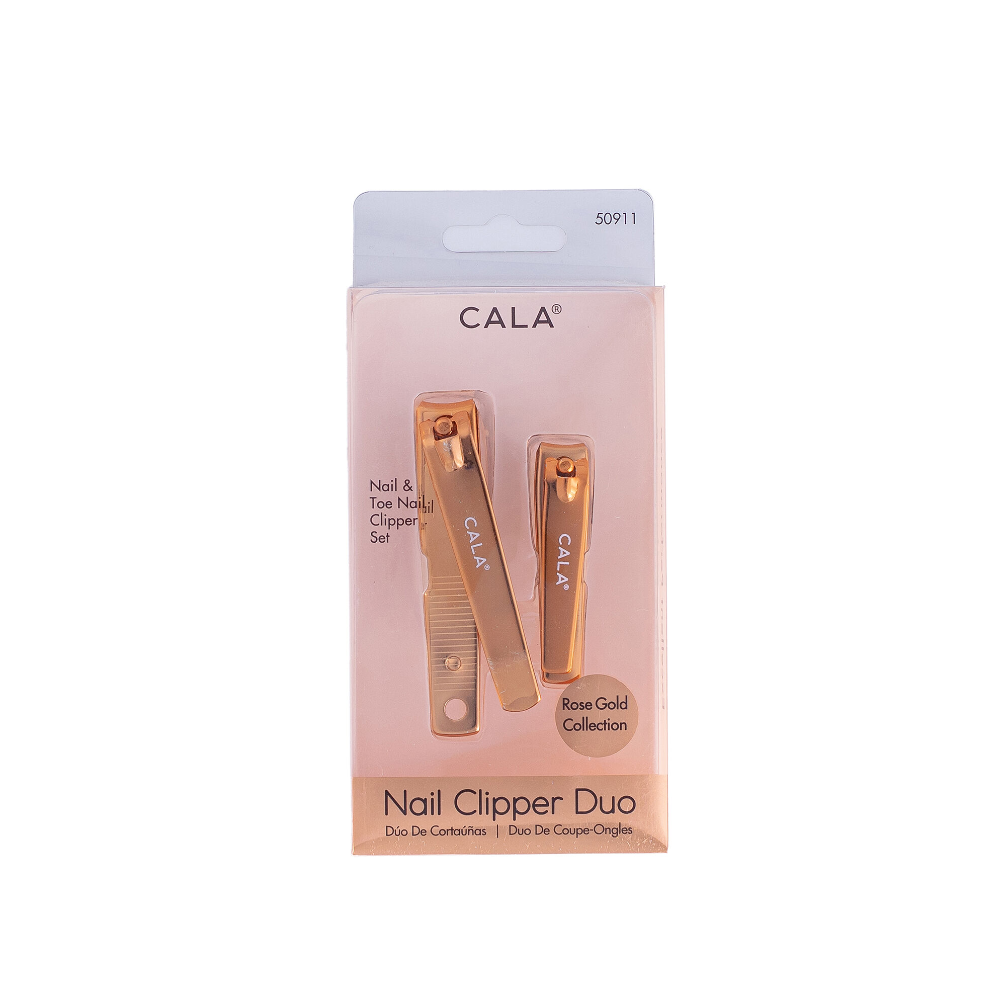 Rose Gold Nail Clipper Duo Cala 1.0 Pza