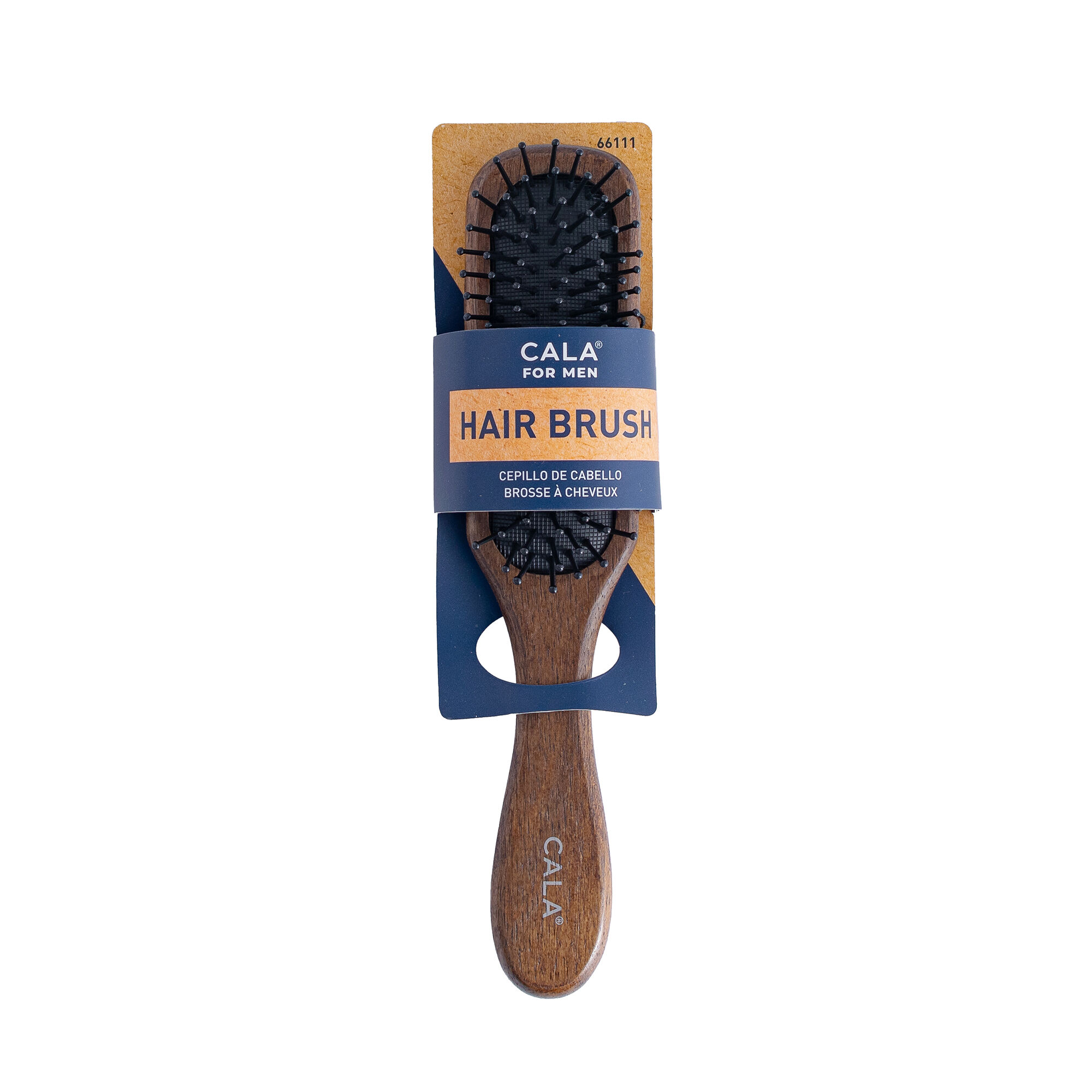 Hair Brush Dark Wood Cala 1.0 Pza