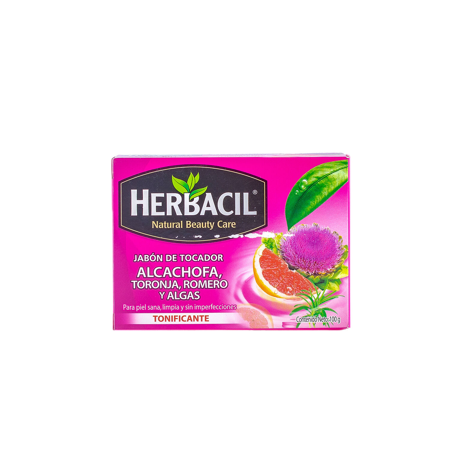 Jabon Alcahofa Toronja Romero Y Algas Herbacil 100.0 Gr