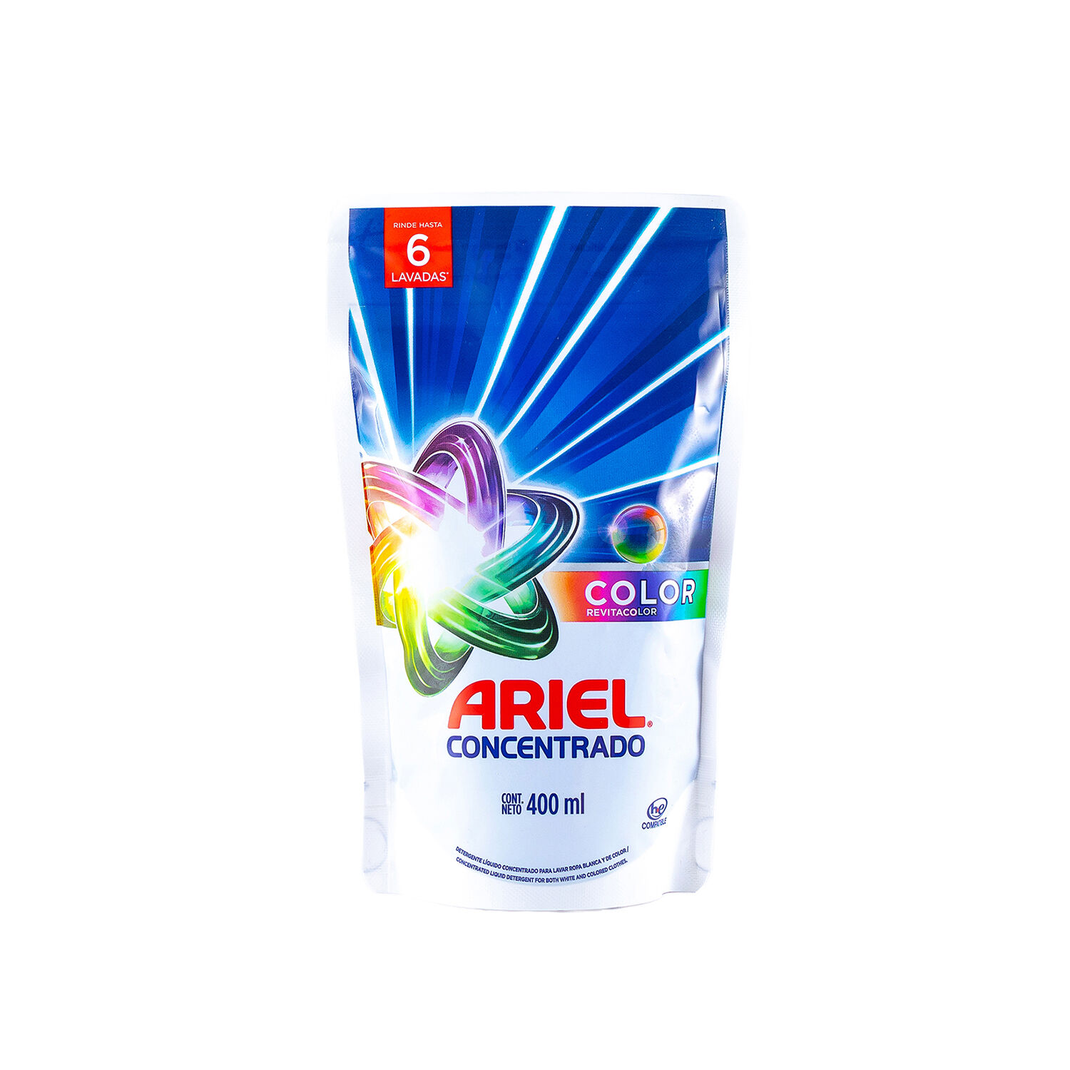 Detergente Liqui Color Pouch Ariel 400ml