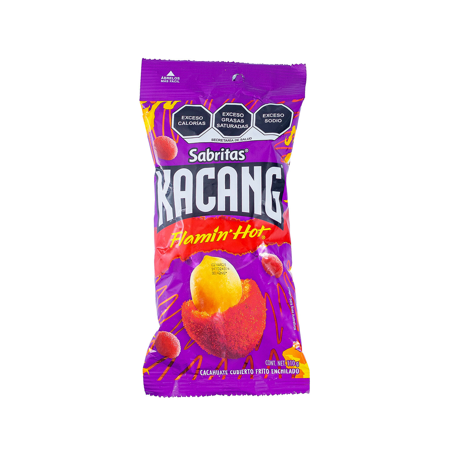 Cacahuates Flaming Hot Kakang 110.0 Gr