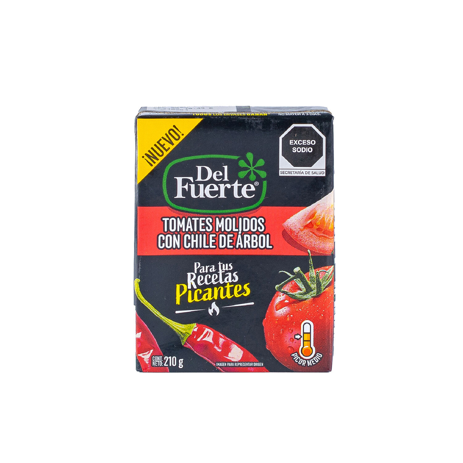 Tomates Molidos Con Chile De Arbol Del Fuerte 210.0 Gr