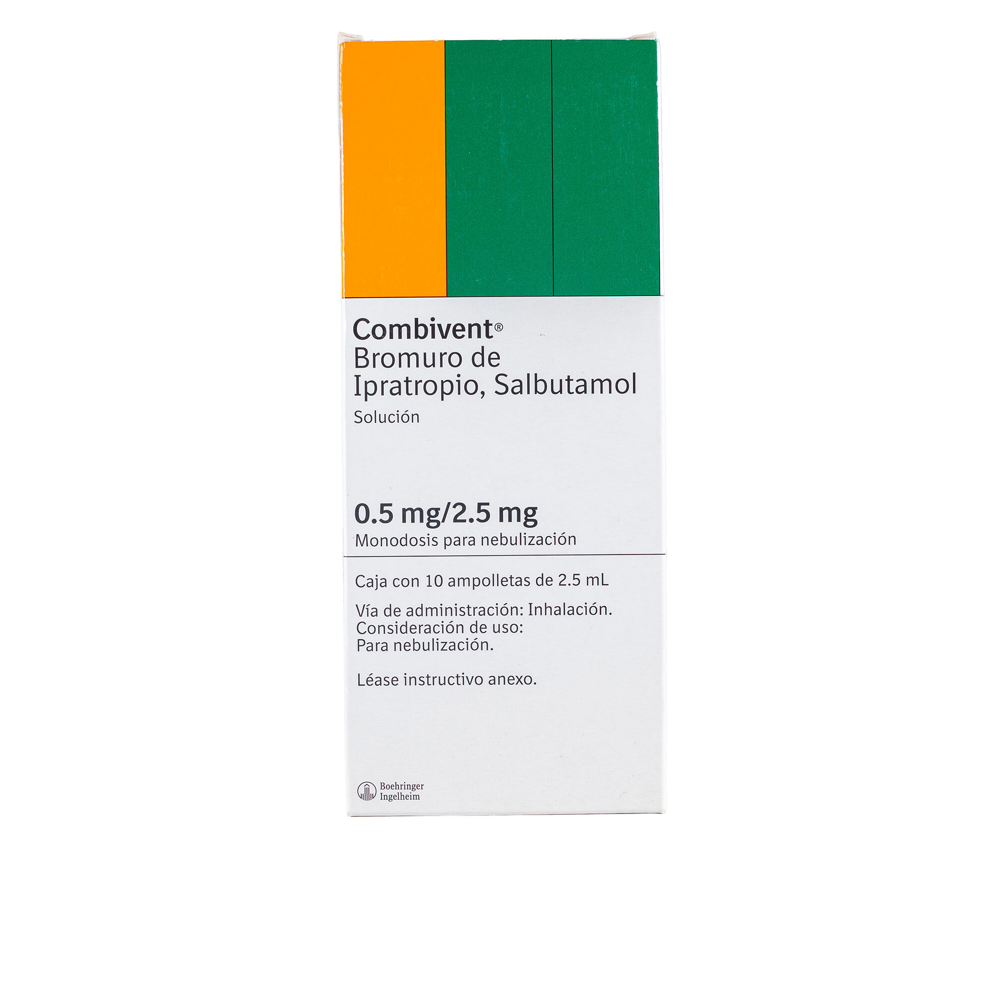 Ipratropio Salbutam Combivent 10.0 Ampoll