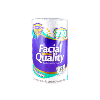 Toalla De Cocina Multiusos 270h Facial Quality 1 Rol