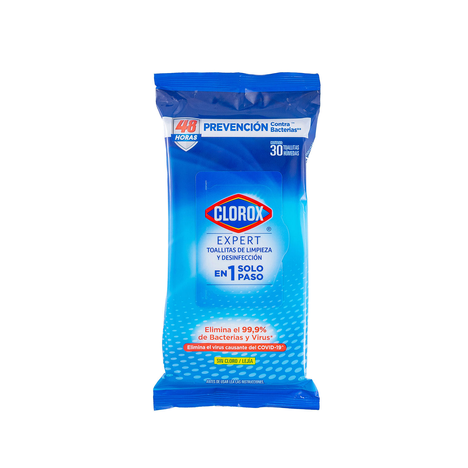 Toallitas Desinfectantes Expert Clorox 30.0 Pza