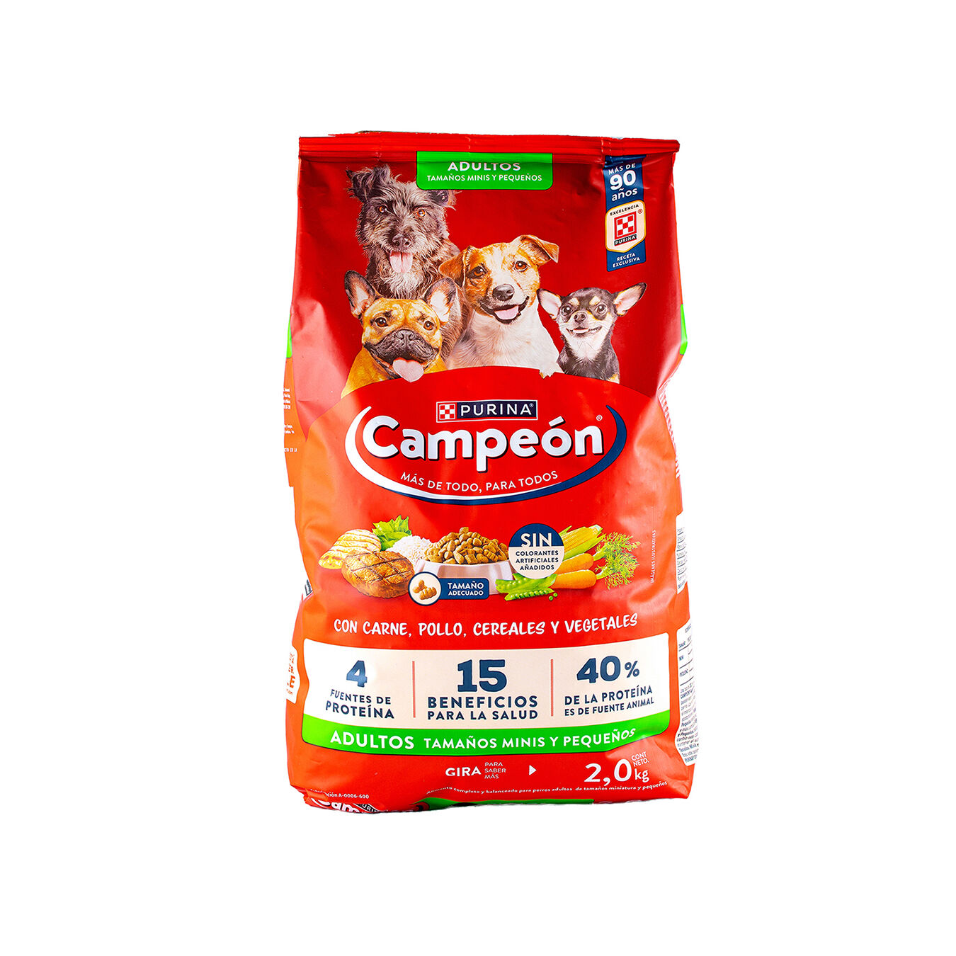 Comida P/perro Raza Pequeña Campeon 2 Kg