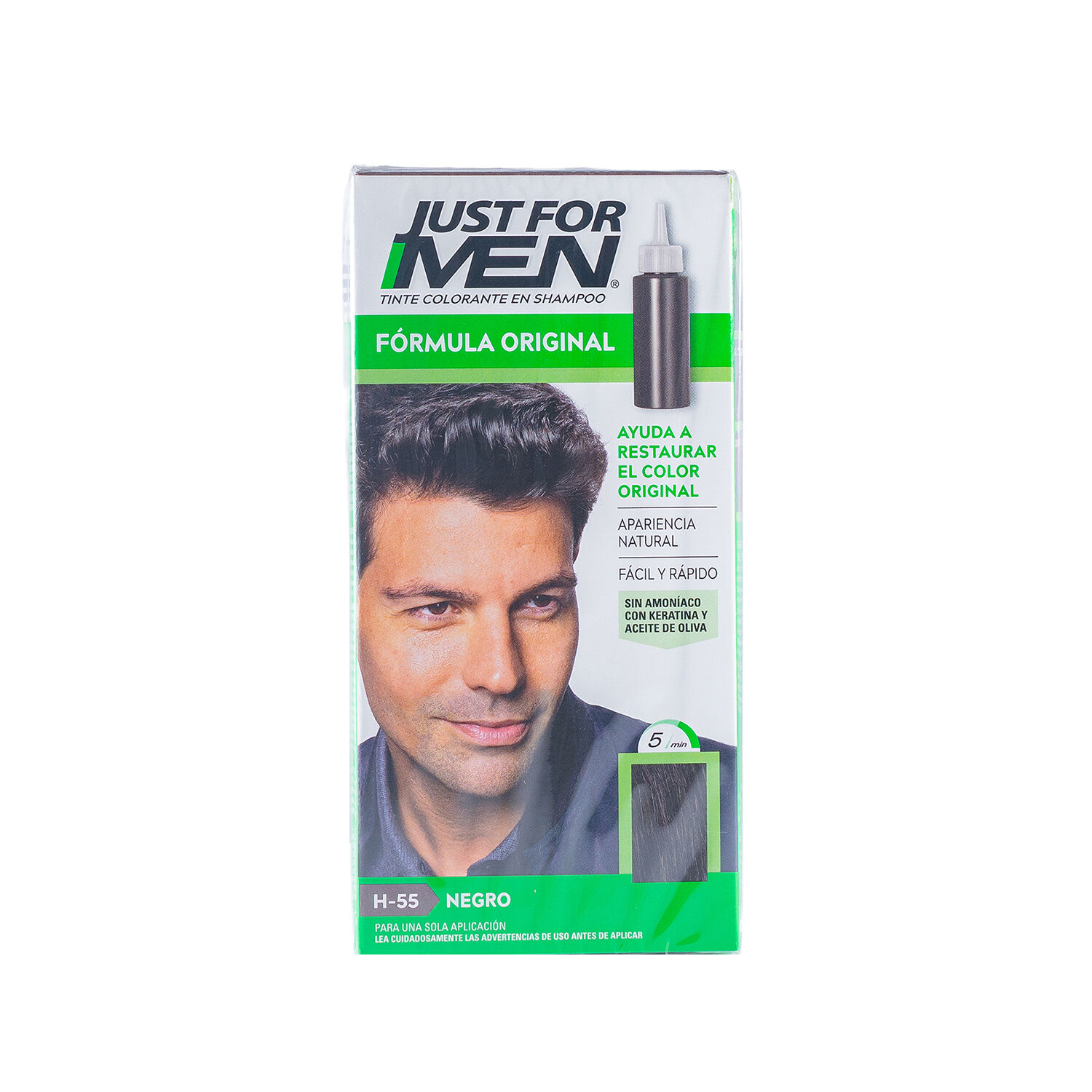 Shampoo Desv.Negro Just For Men 60.0 Ml