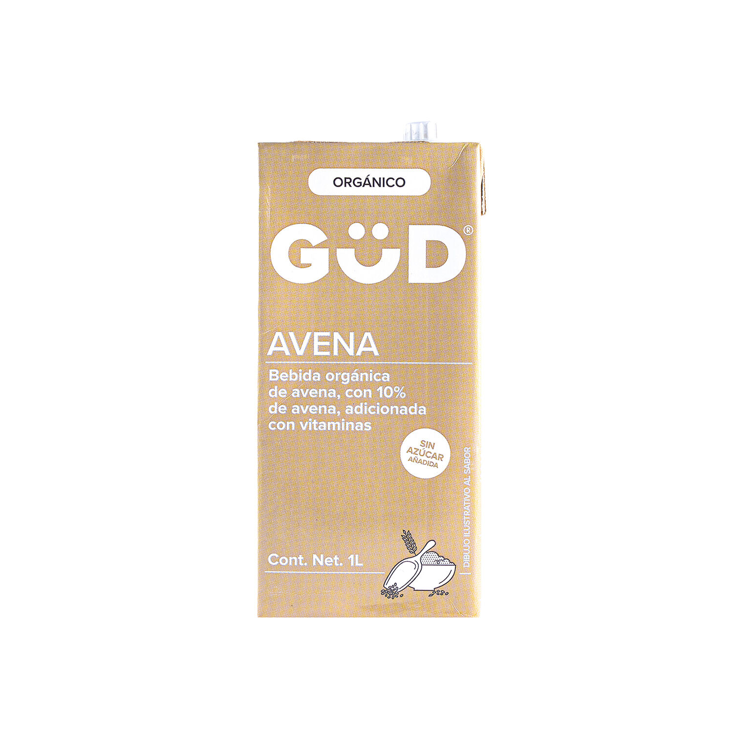 Leche De Avena Sin Azucar Gud 1.0 Lt