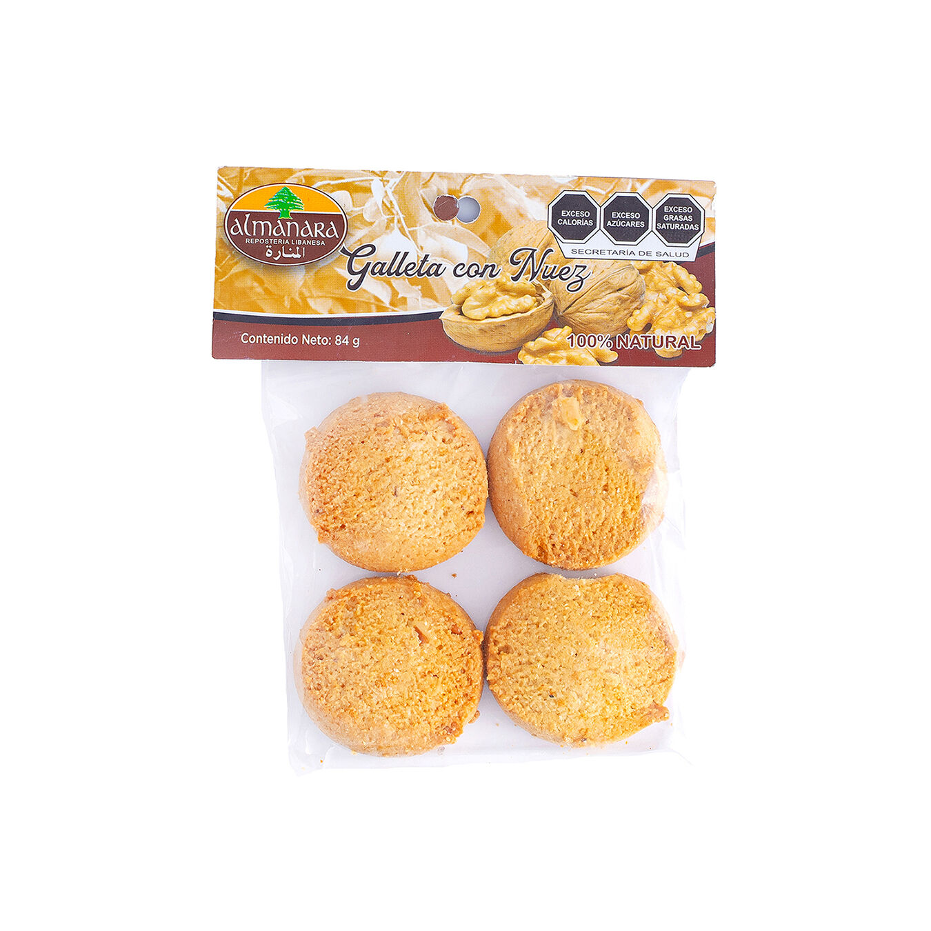 Galleta Con Nuez Almanara 84.0 Gr