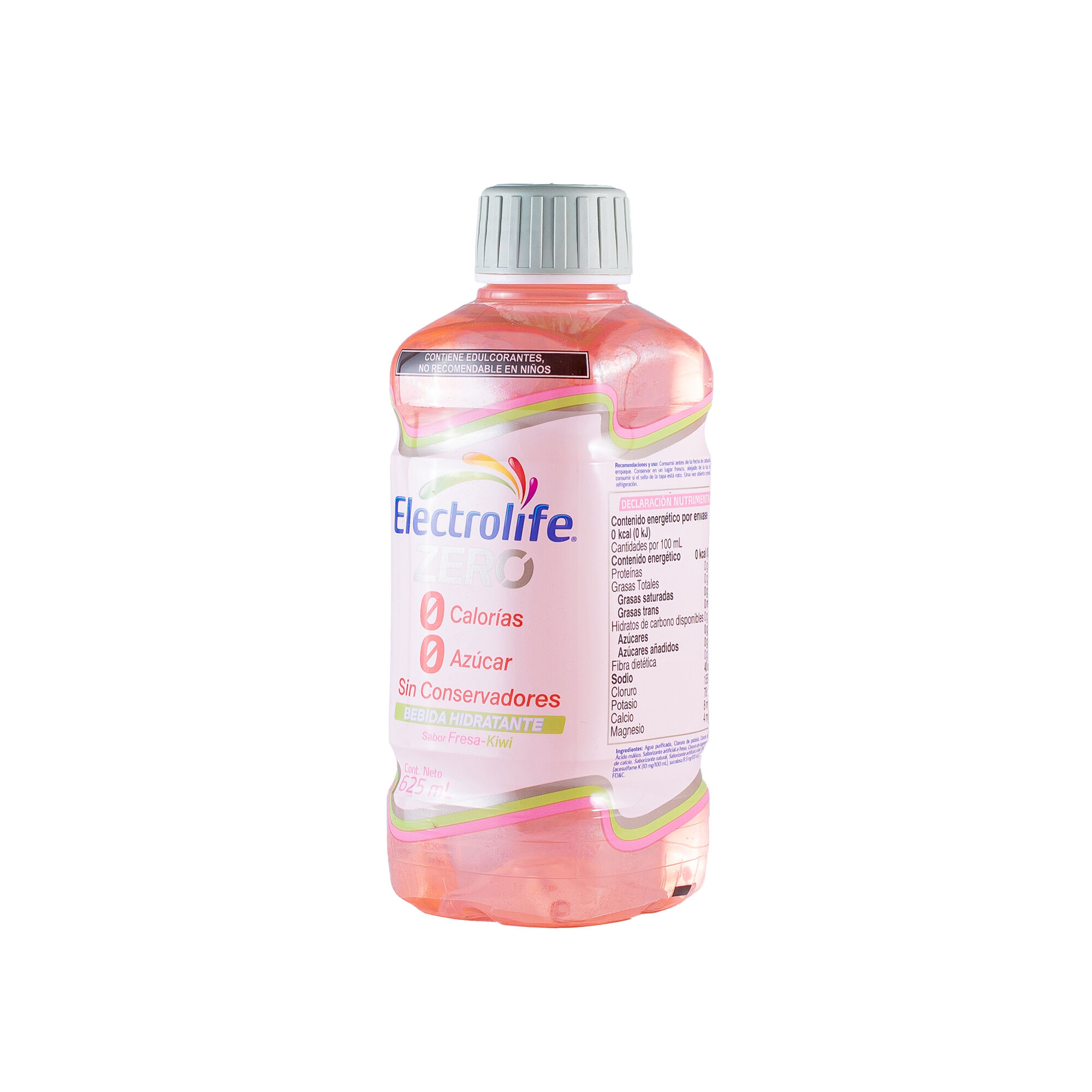 Suero Oral Fresa Kiwi Zero Electrolife 625.0 Ml