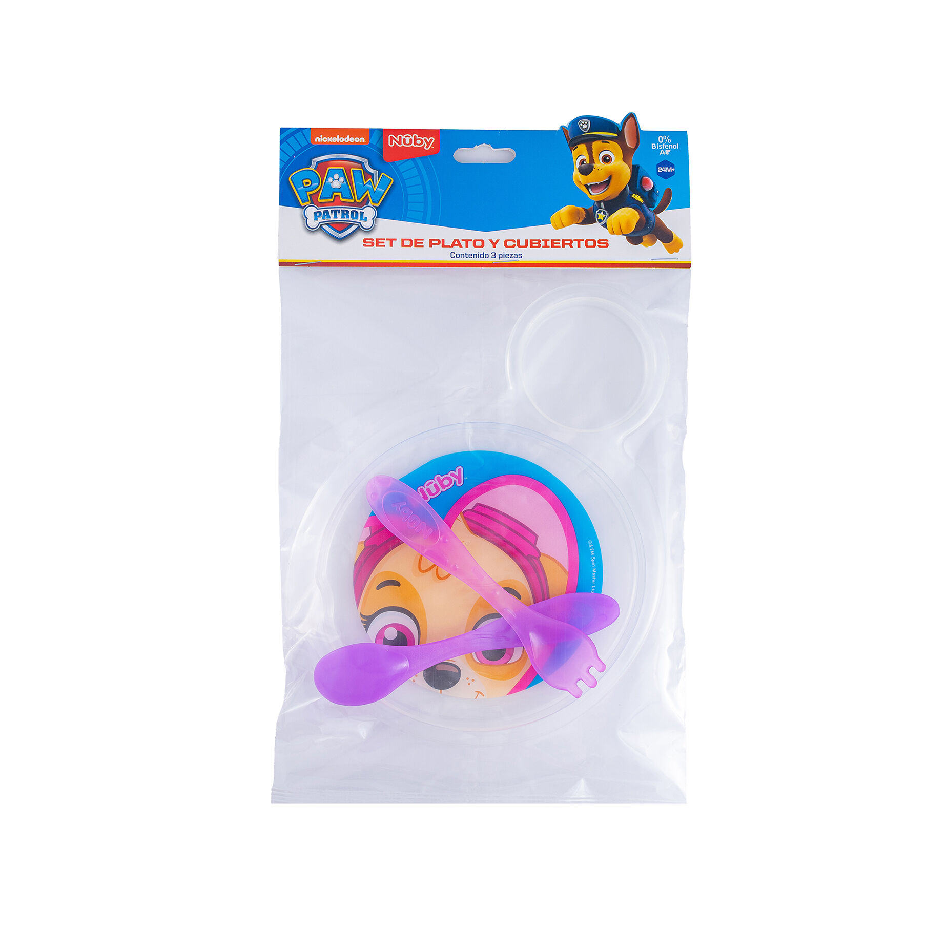 Platos Y Cubiertos Paw Patrol Nuby 1.0 Pza