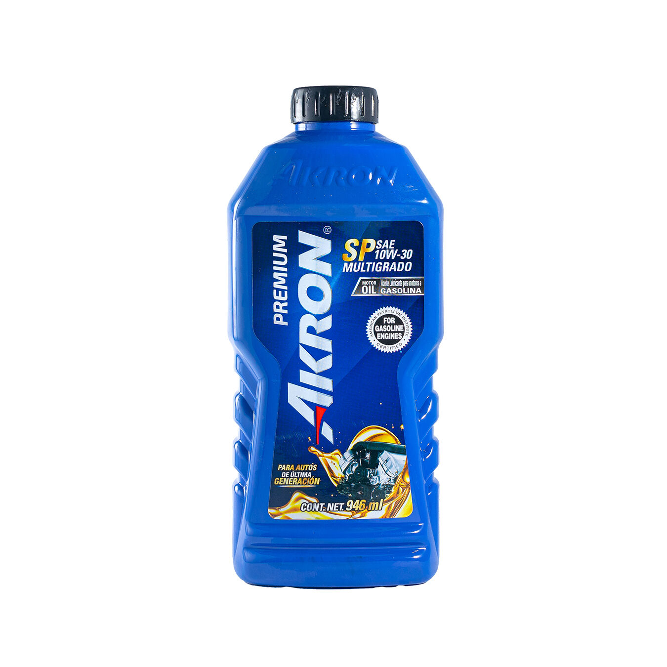 Aceite Premium Api Sn Sae 10w 30 Akron 946.0 Ml