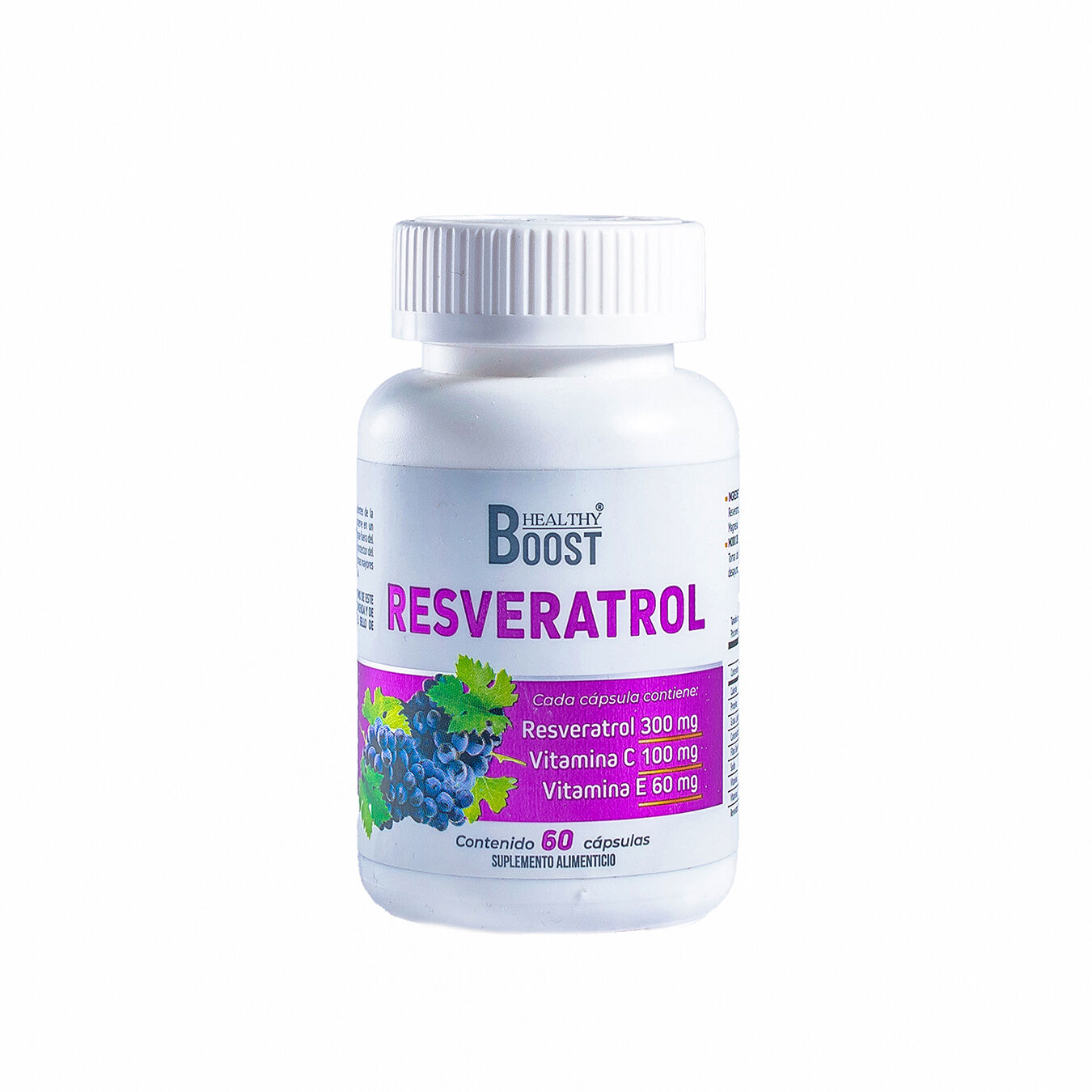Resveratrol Vit C Y E 300/100/60 Mg Healthy Boost 60.