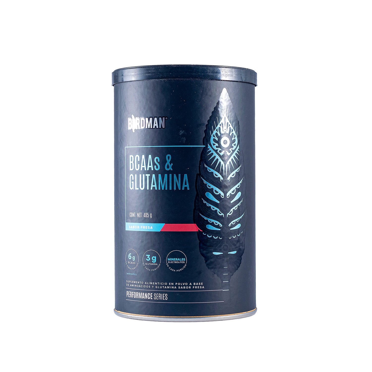 Suplemento Alimenticio Bcaas Y Glutamina Fresa Birdman 4.