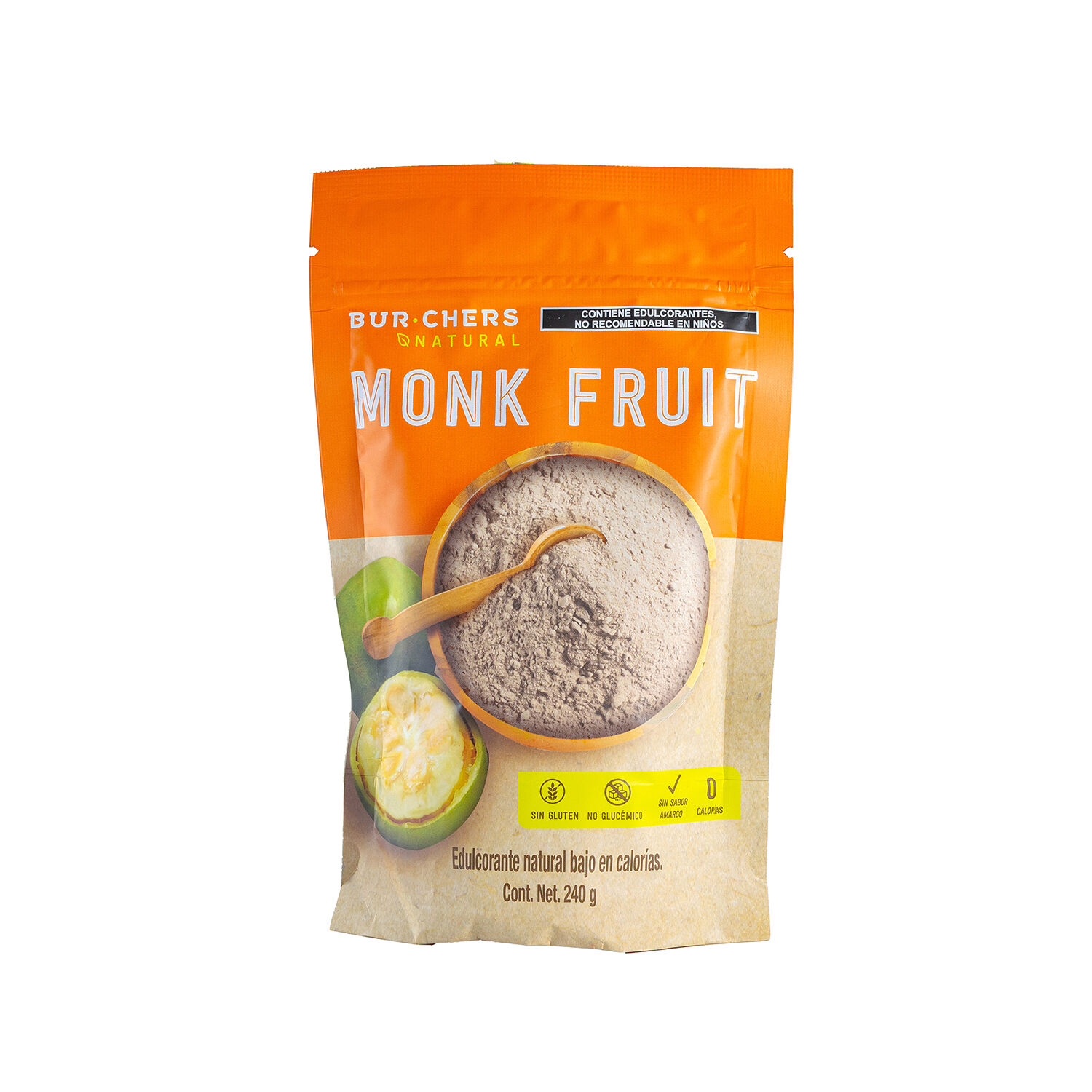 Endulcolorante Natural Monk Fruit Burchers 240.0 Gr
