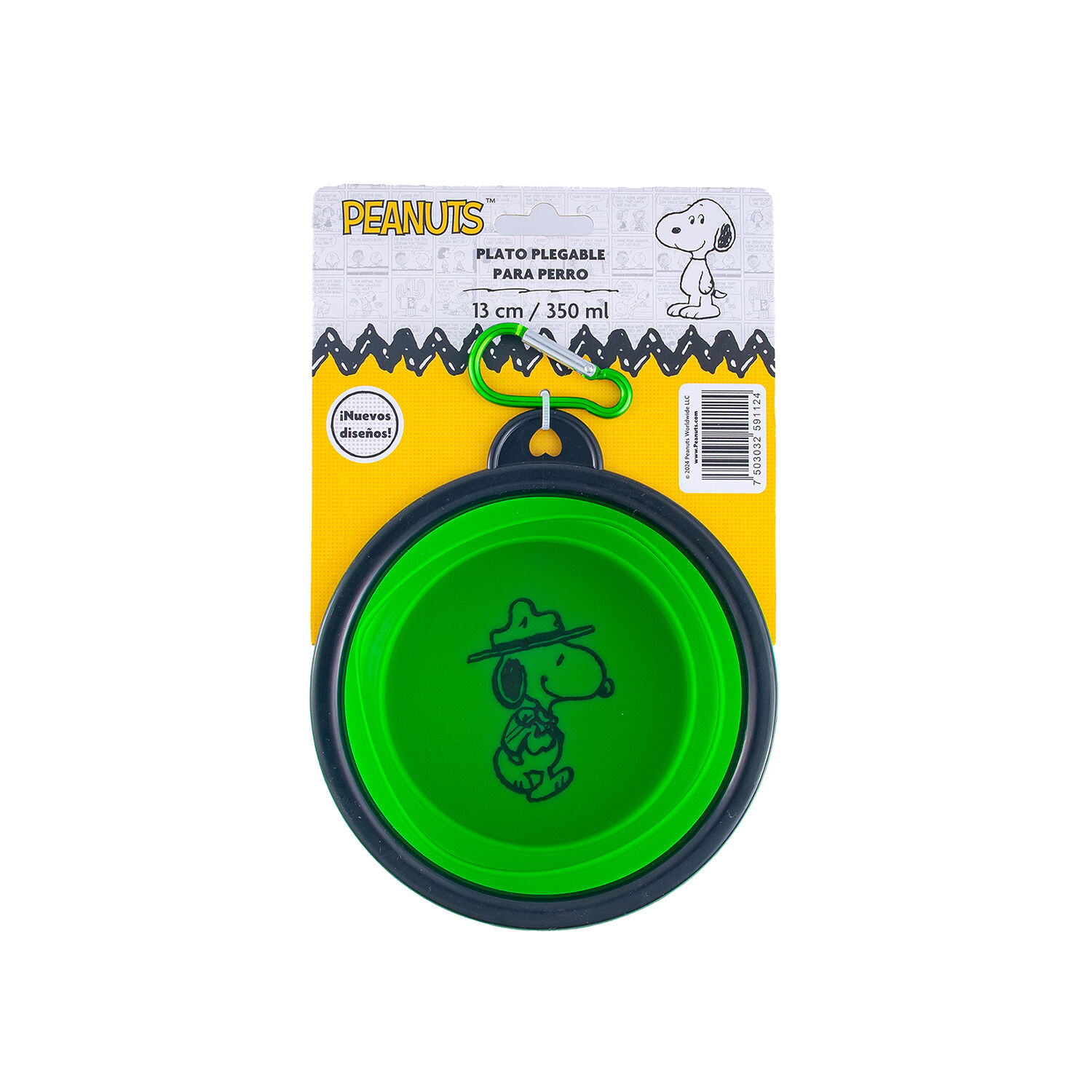 Plato De Silicon Plegable Peanuts 1.0 Pza