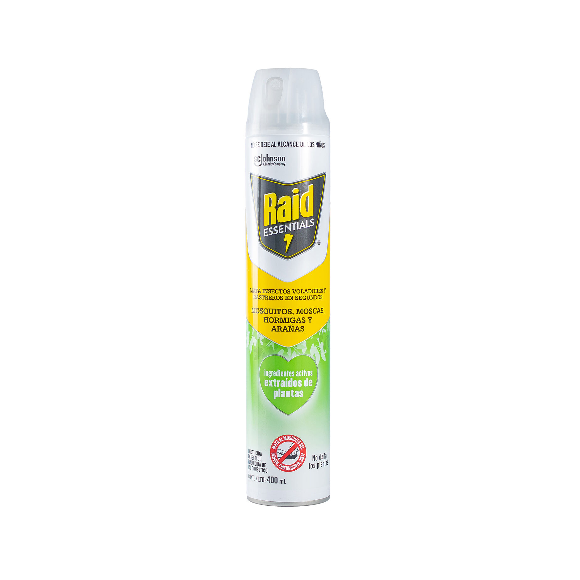 Insecticida En Aerosol Mata Insectos Voladores Raid 400.0