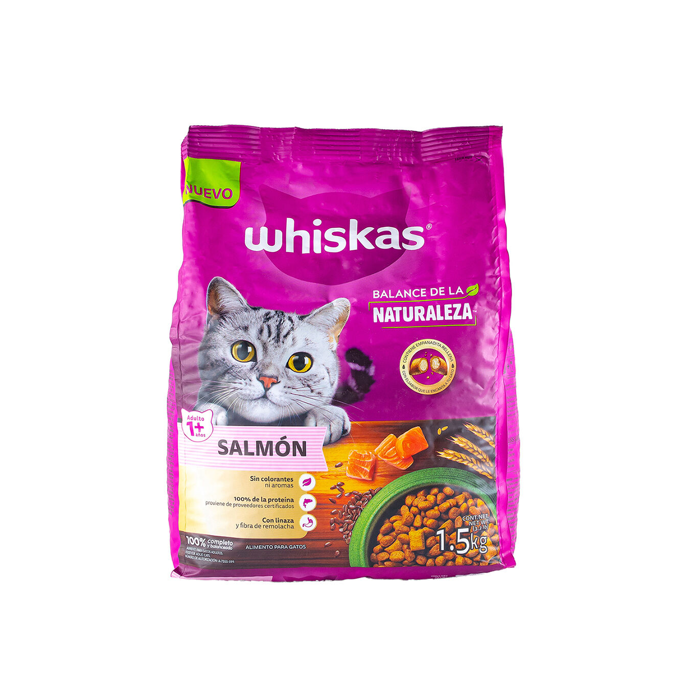 Comida Gato Balance De La Nat Salmon Whiskas 1.5 Kg