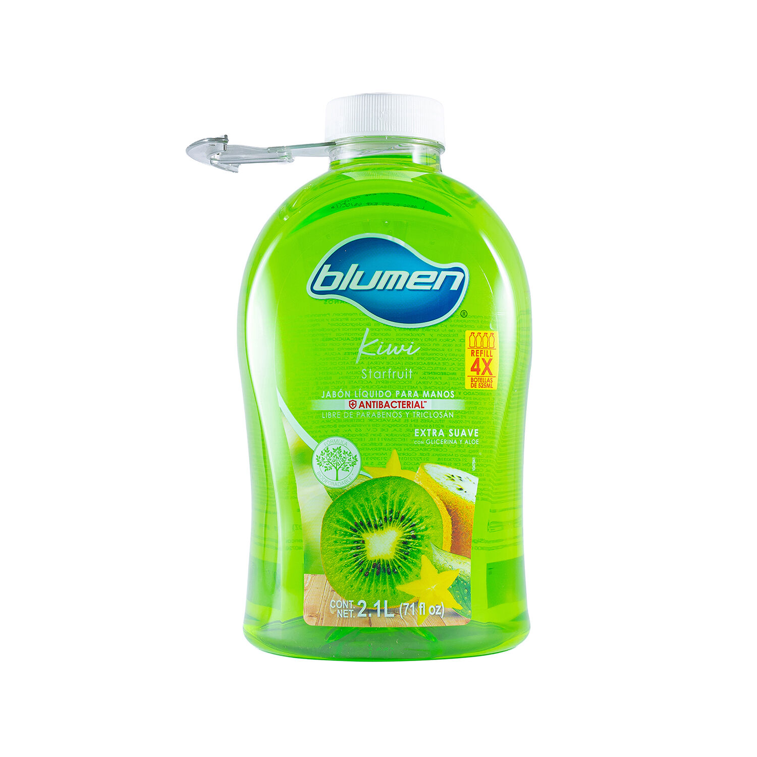 Jabon Liquido Kiwi Botella Gota Blumen 2.1 Lt