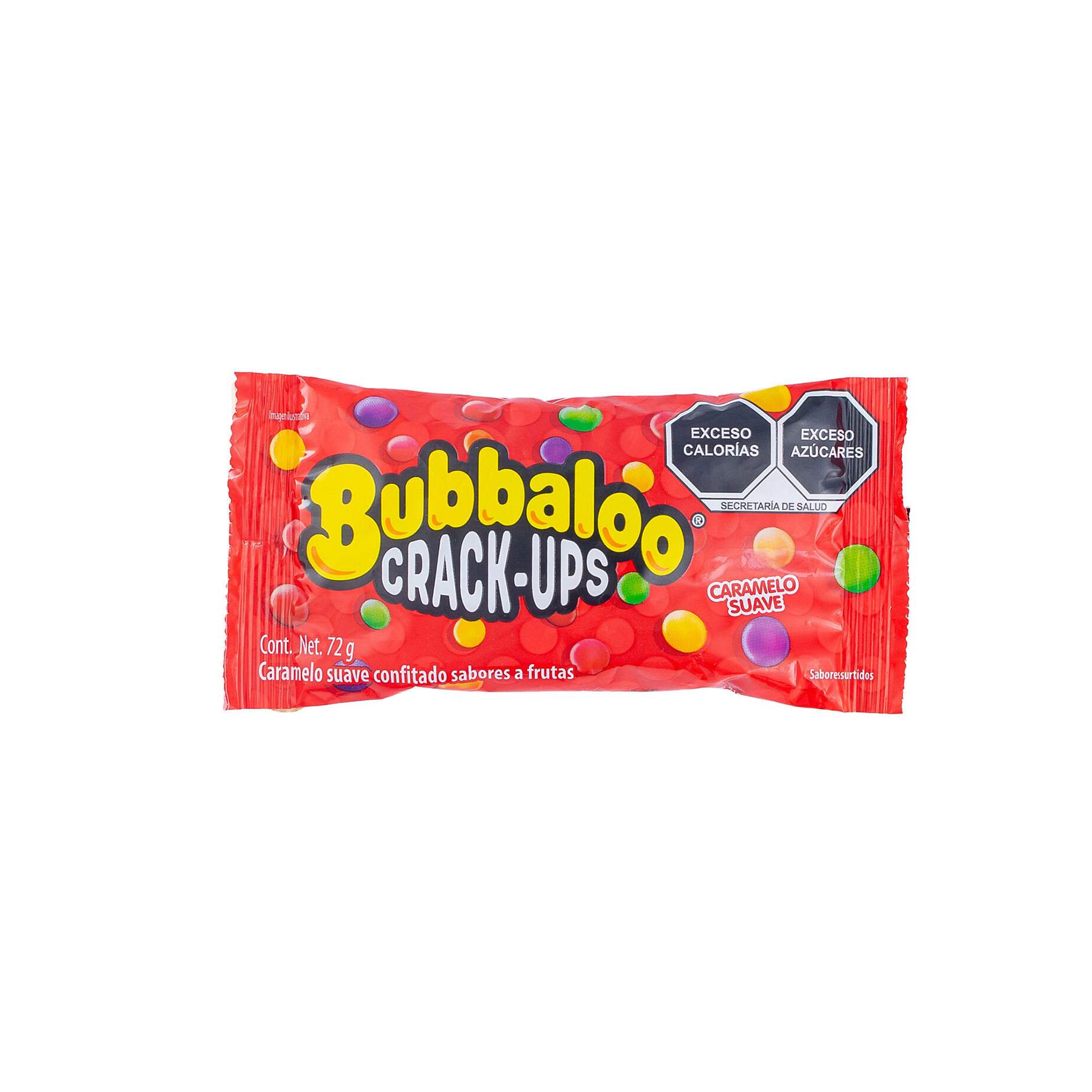 Caramelo Suave Crack Ups Bubbaloo 72.0 Gr