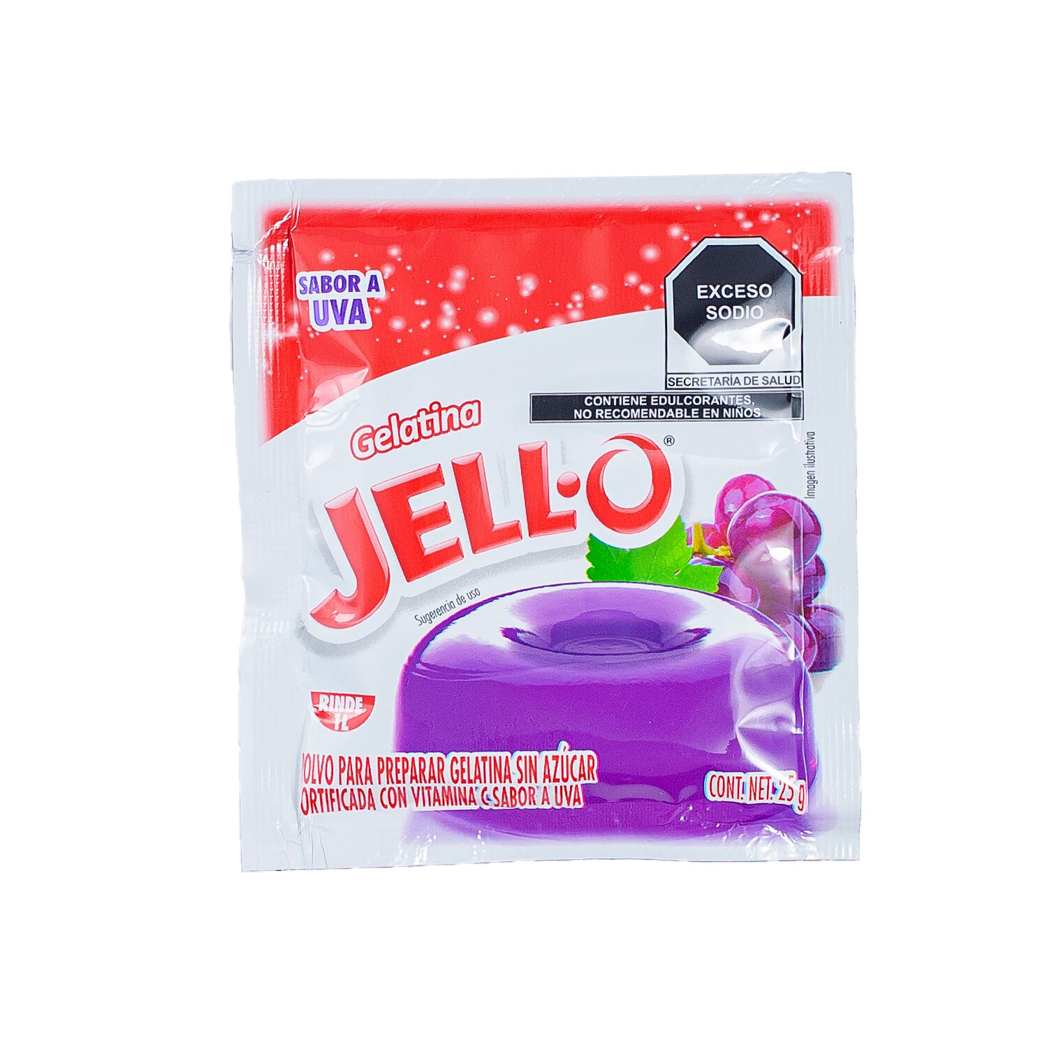 Gelatina Uva Jell O 25.0 Gr