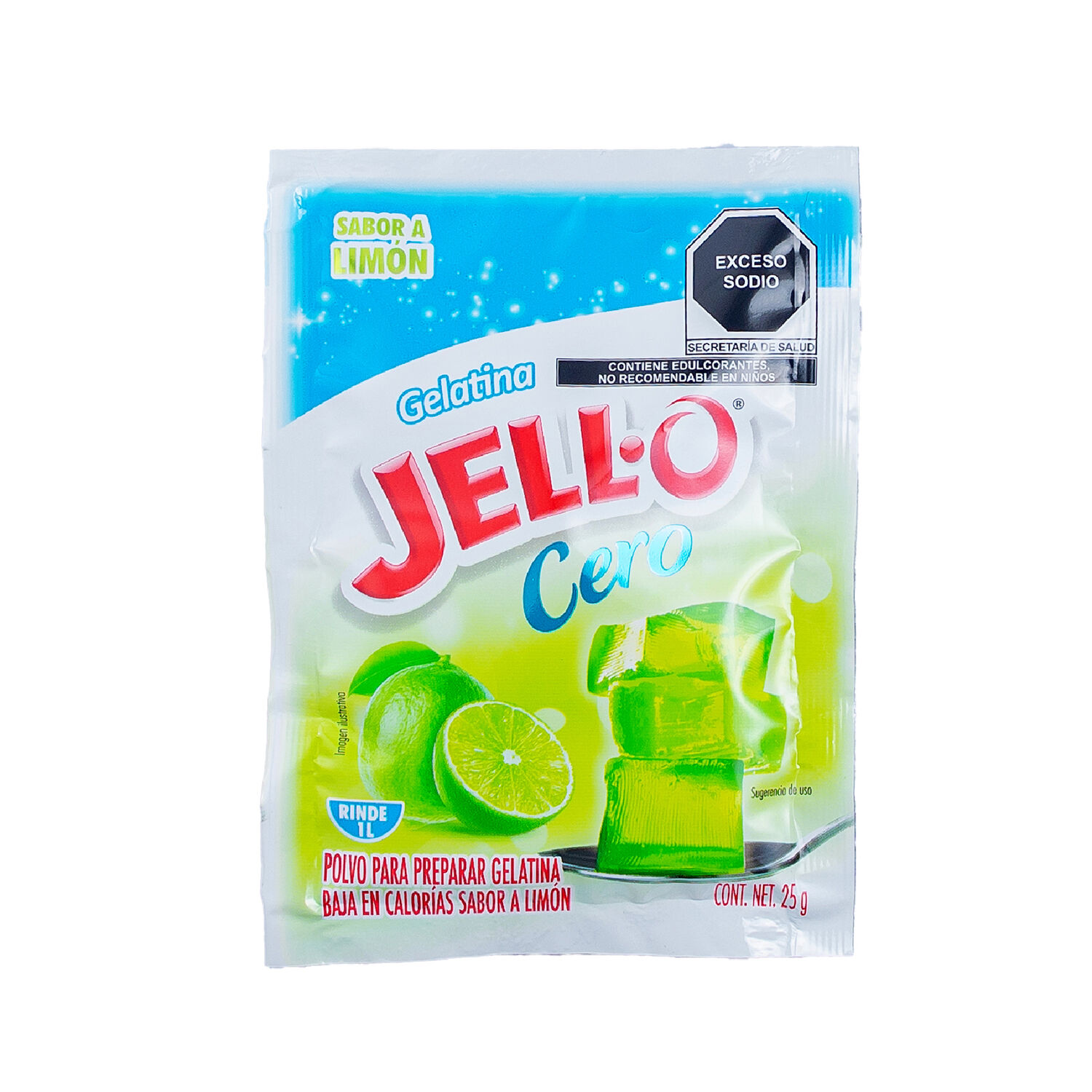 Gelatina Light Limon Jell O 25.0 Gr
