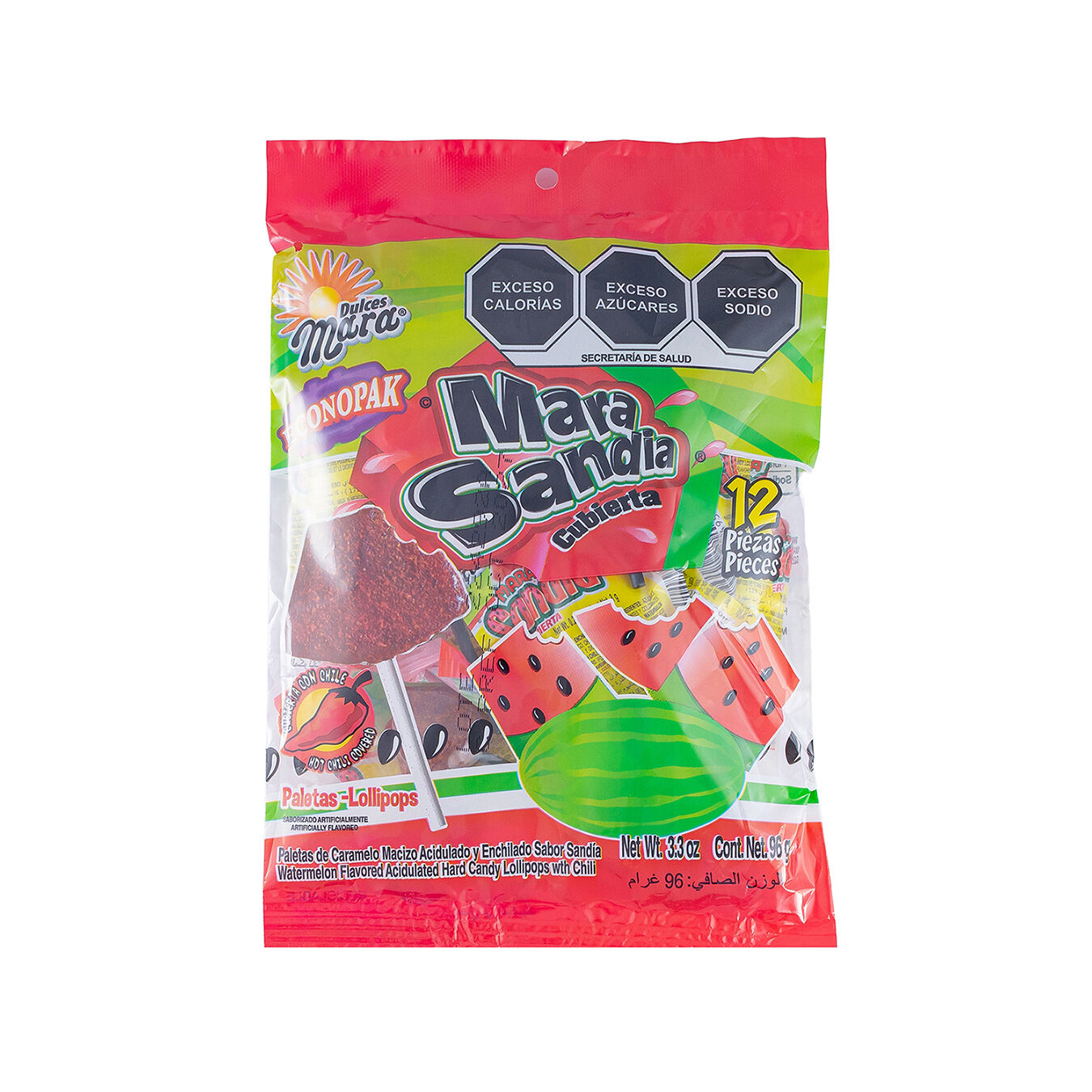 Bolsa De Paletas Mara Sandia Dulces Mara 96.0 Gr