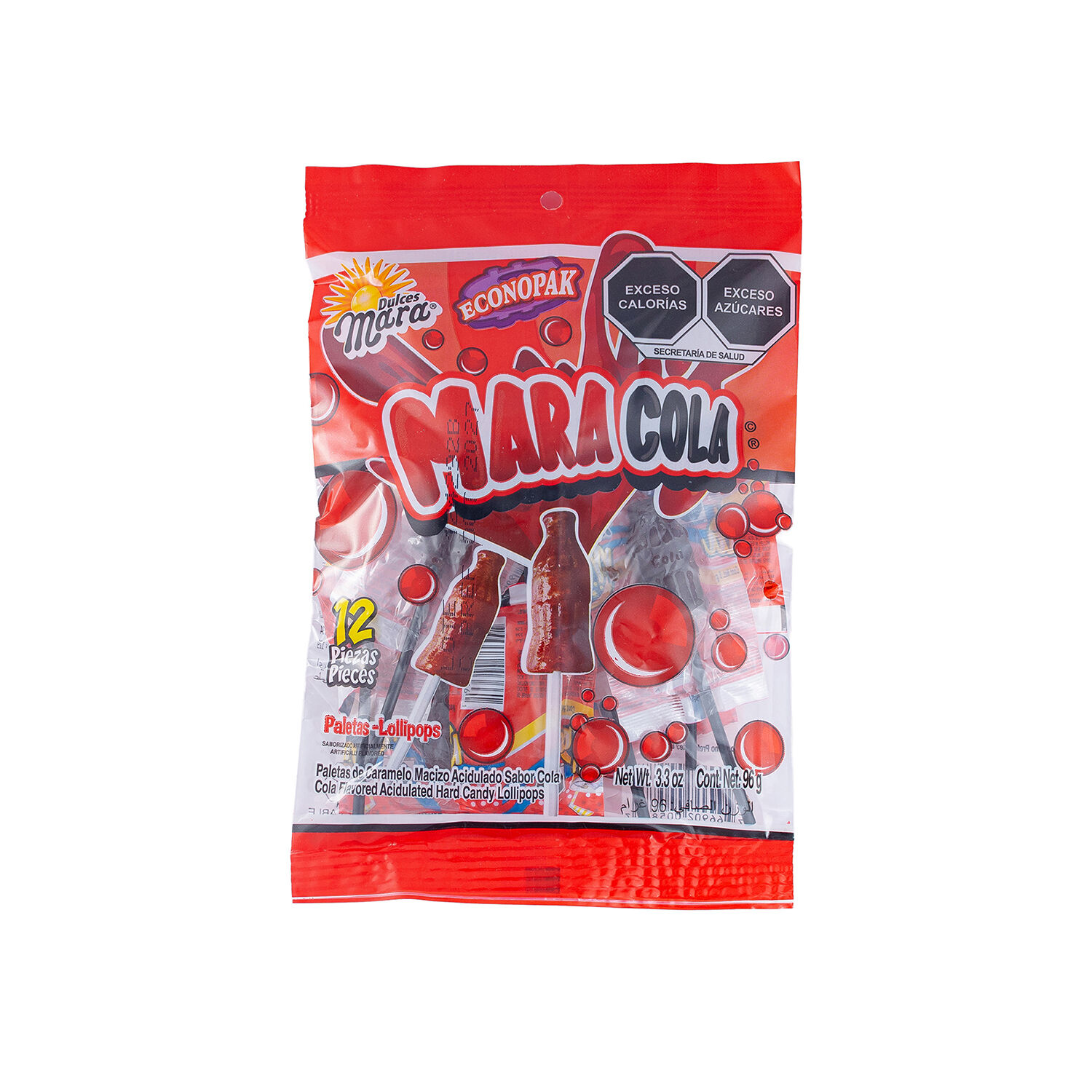 Bolsa De Paletas Mara Cola Dulces Mara 96.0 Gr