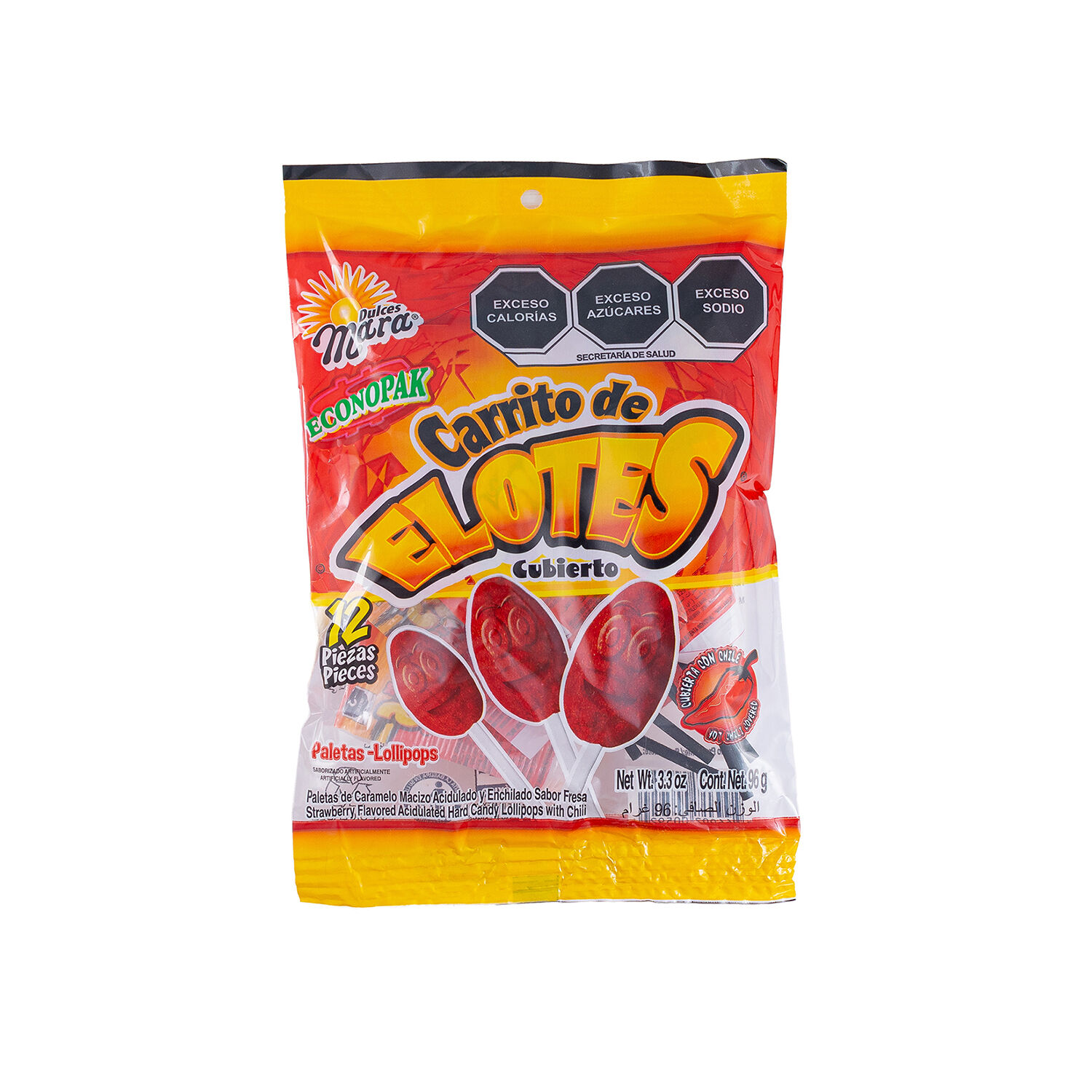 Bolsa De Paletas Carrito De Elote Cubierto Dulces Mara 96