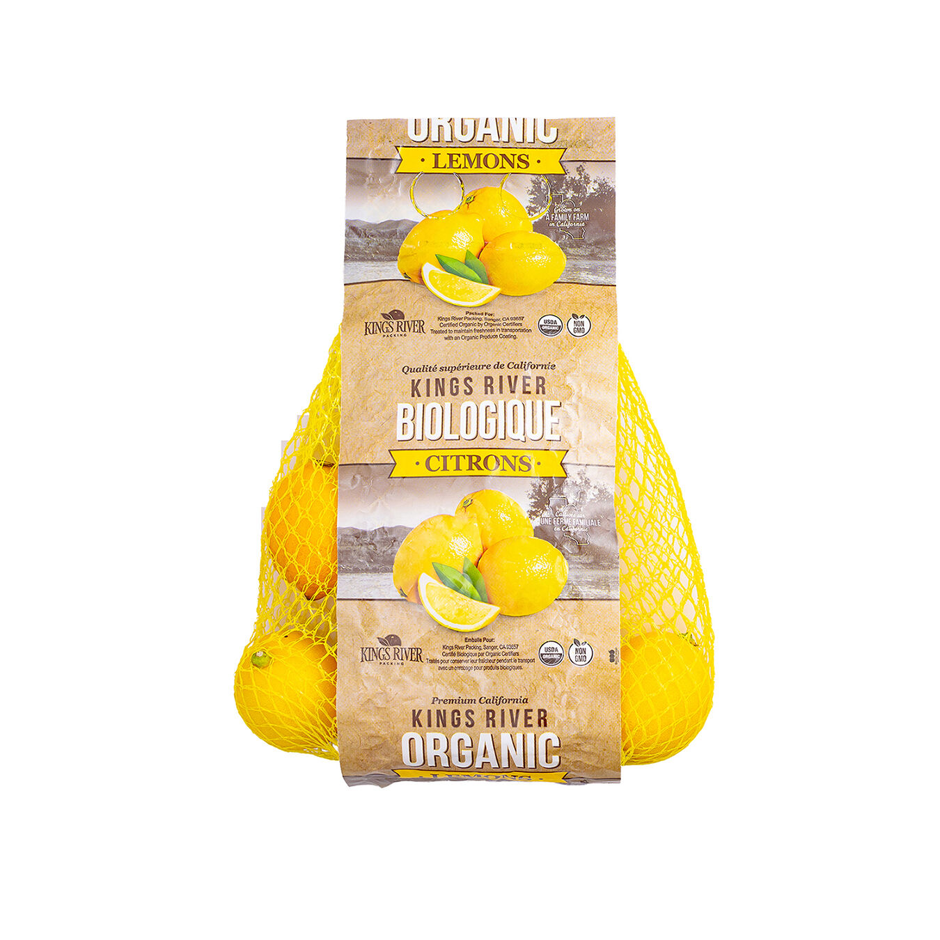 Limon Amarillo Organico En Malla S/marca 1.0 Lb
