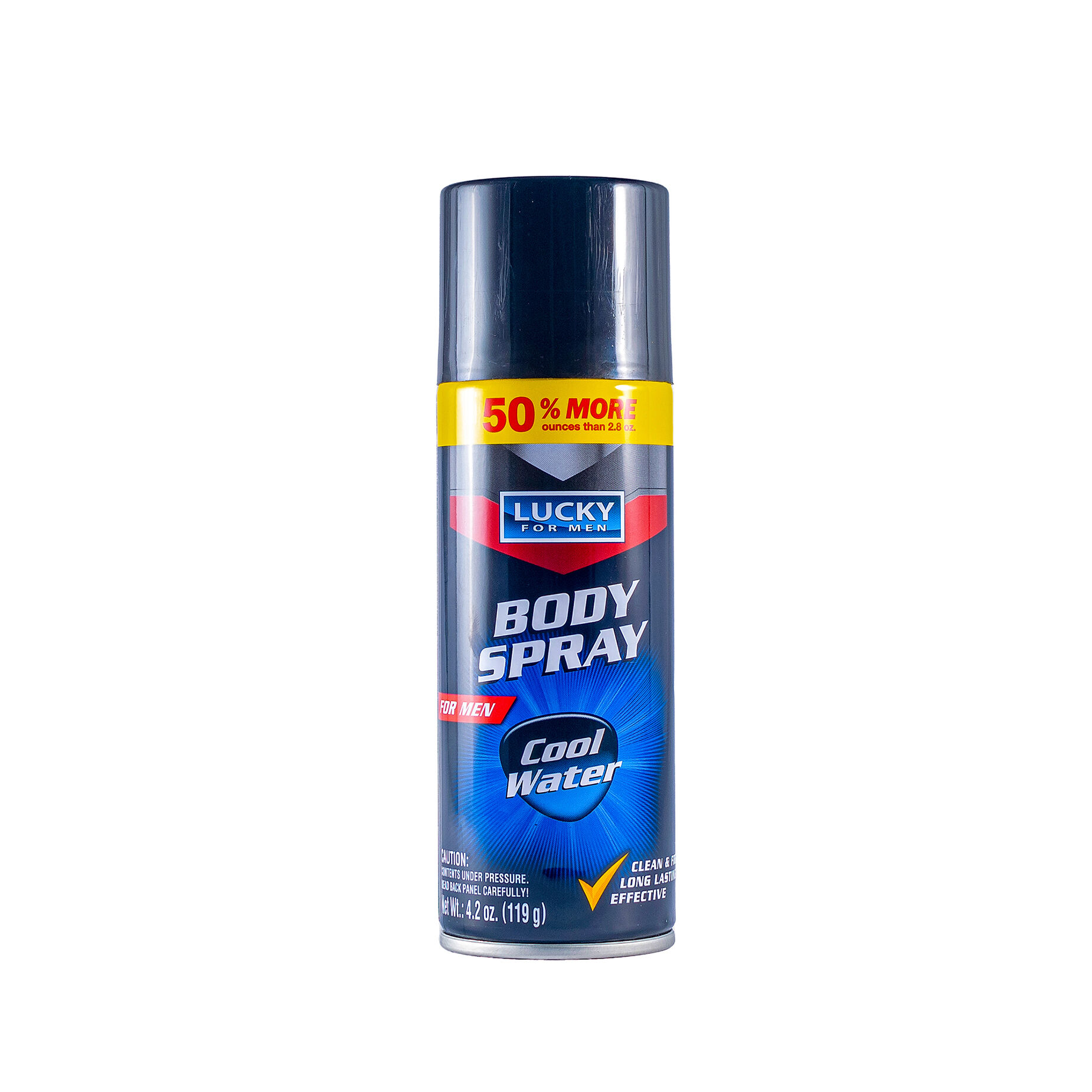 Deo Spray Mens Cool Water Lucky 4.2 Oz