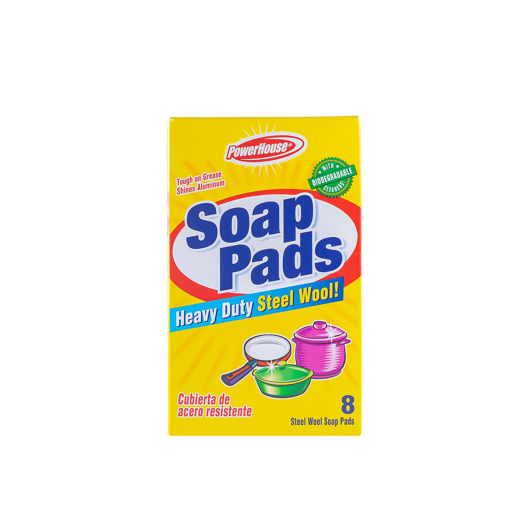 Soap Pads Steel Wool Power House 8.0 Pza