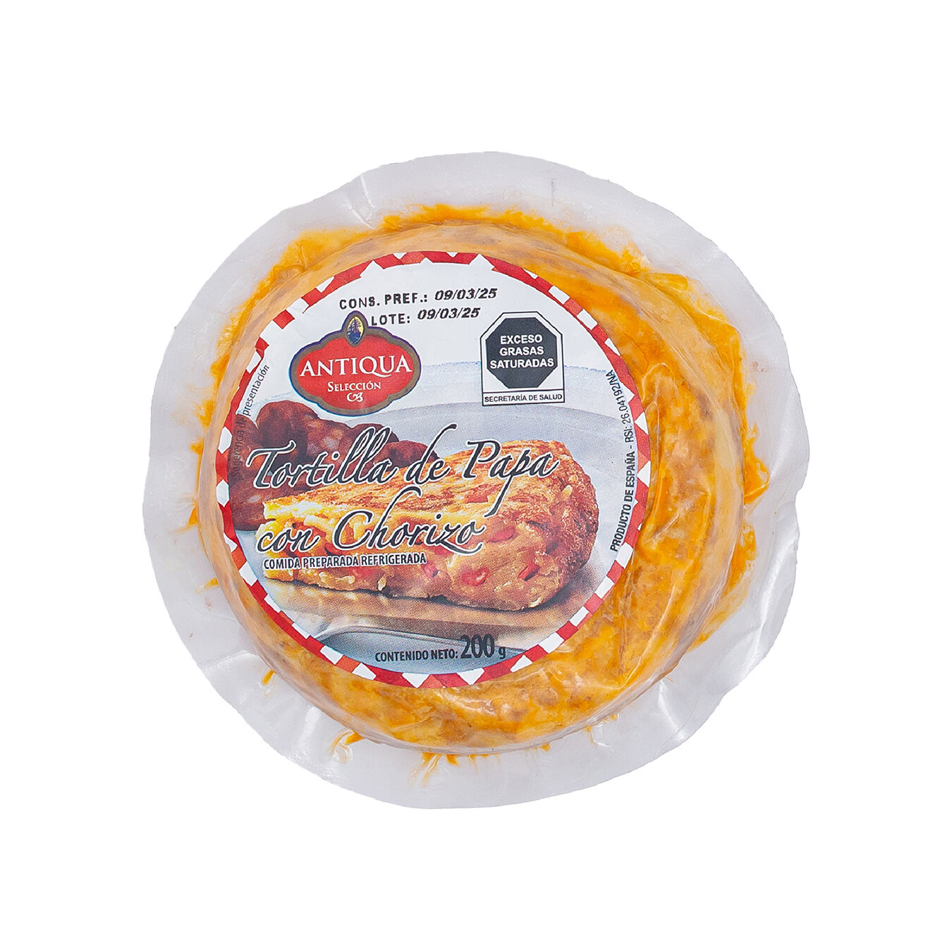 Tortilla De Papa Con Chorizo Antiqua 200.0 Gr