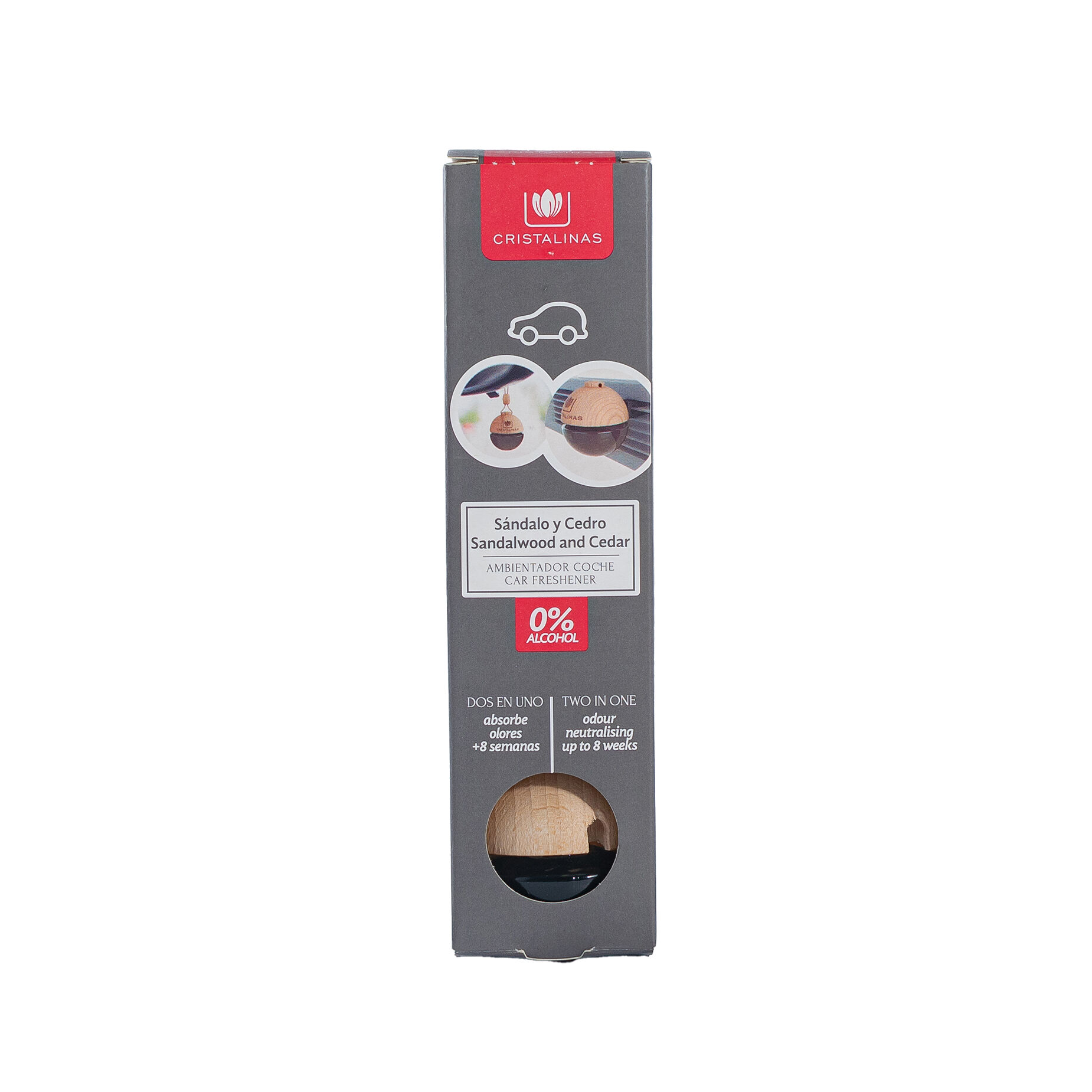 Aromatizante Coche Sandalo Y Cedro Cristalinas 1.0 Pza
