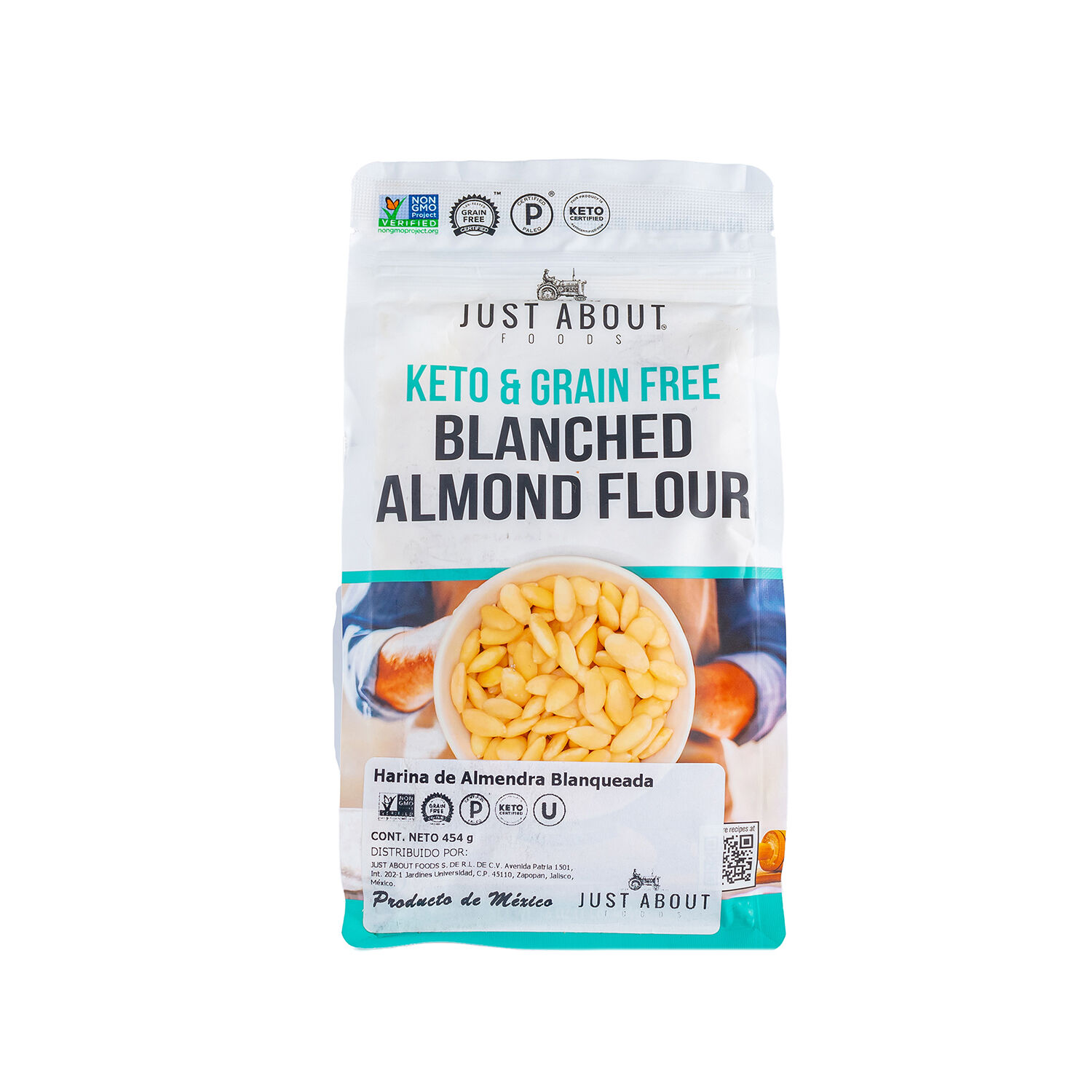 Harina De Almendra J About Foods 454.0 Gr