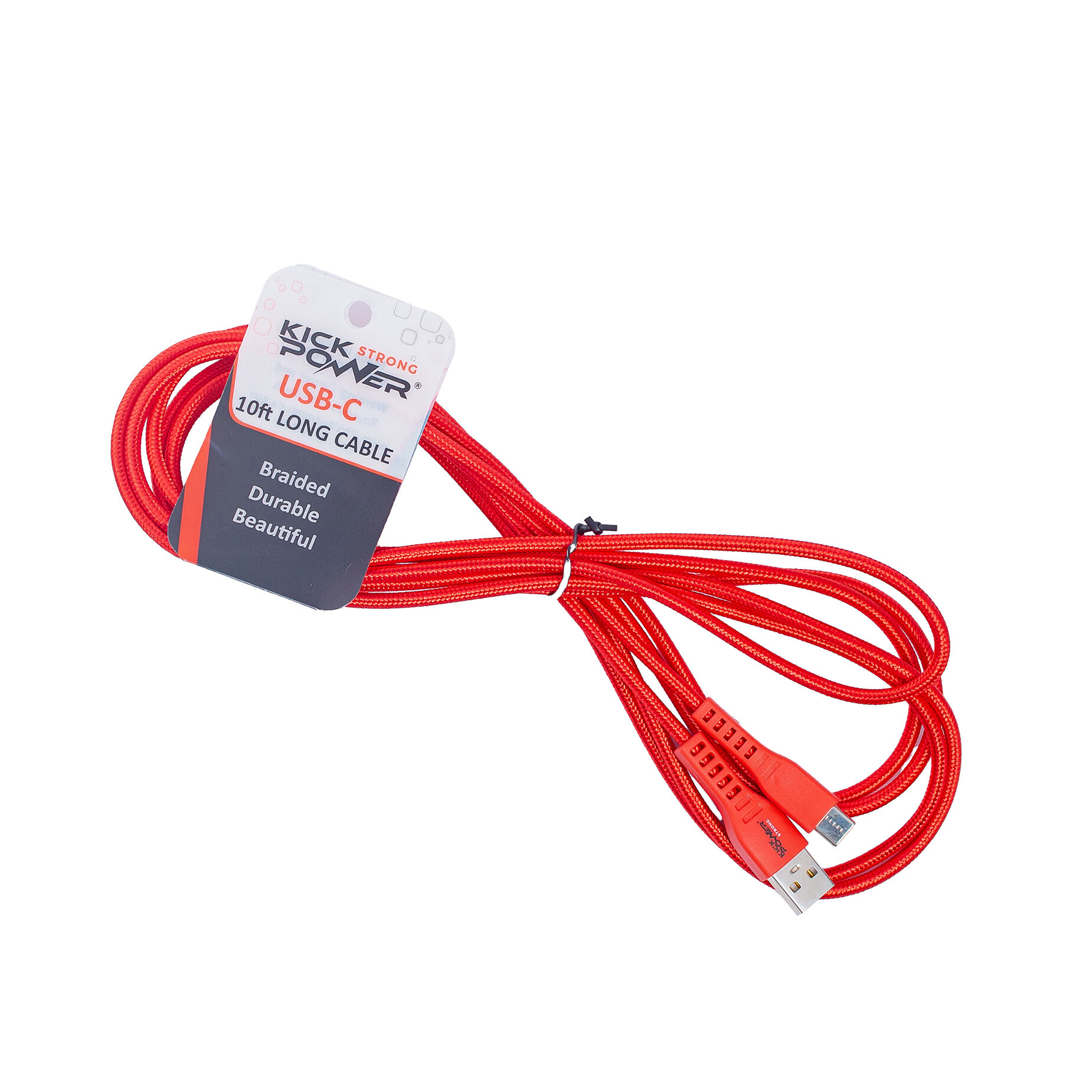 Cable 10 Pies Tipo C Kickpower 1.0 Pza