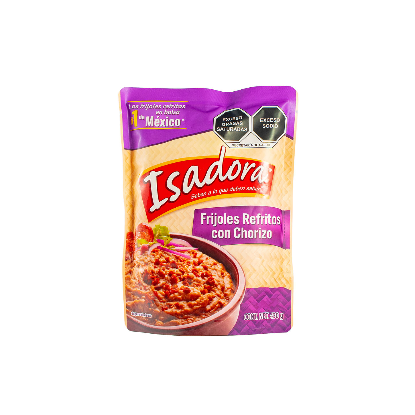 Frijol Refrito Con Chorizo Isadora 430.0 Gr