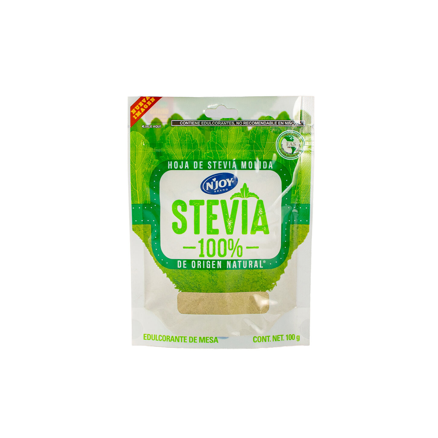 Stevia Molida 100% Origen Natural Njoy 100.0 Gr