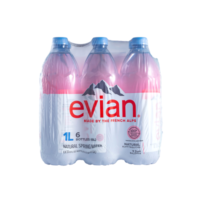 Agua Natural De Manantial Evian 6.0 Pack