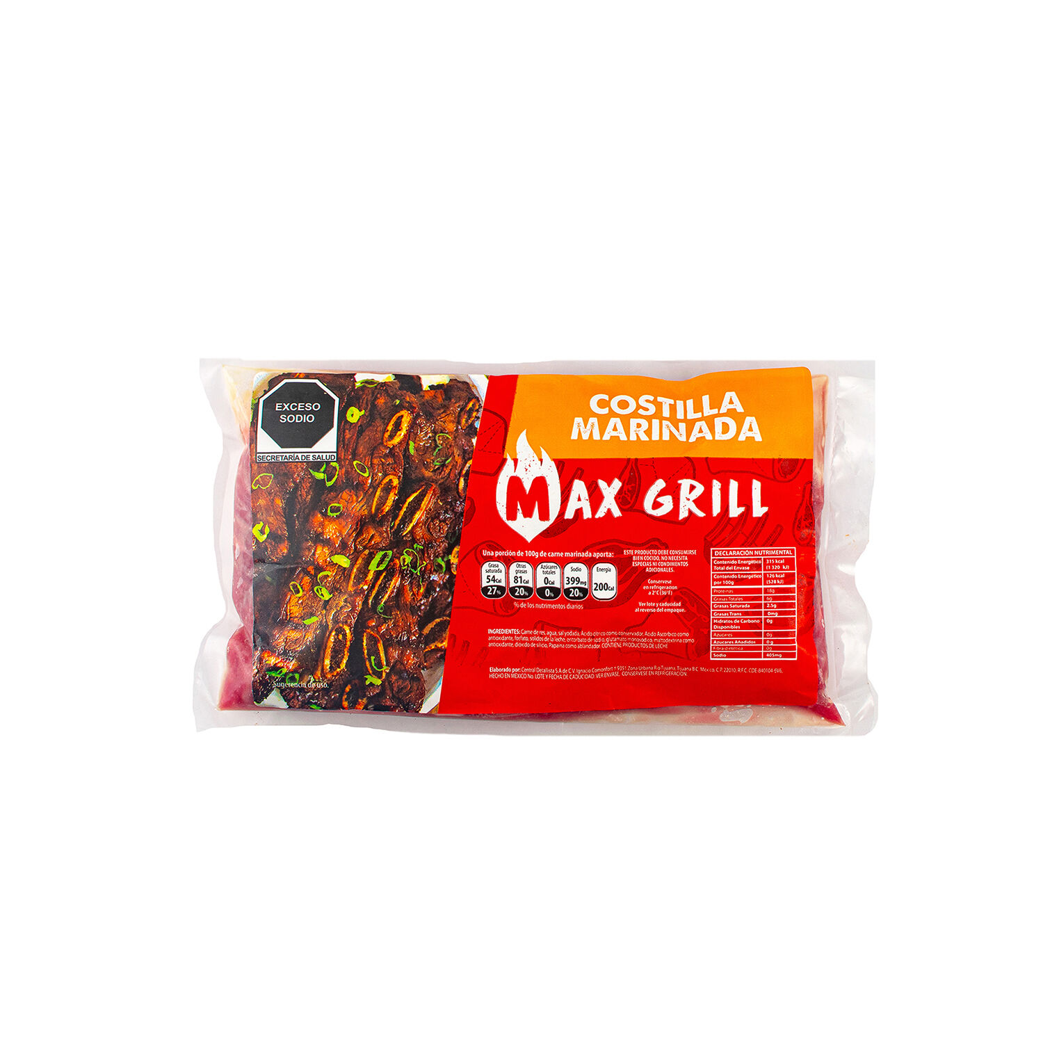 Costilla Marinada Max Grill 550.0 Gr